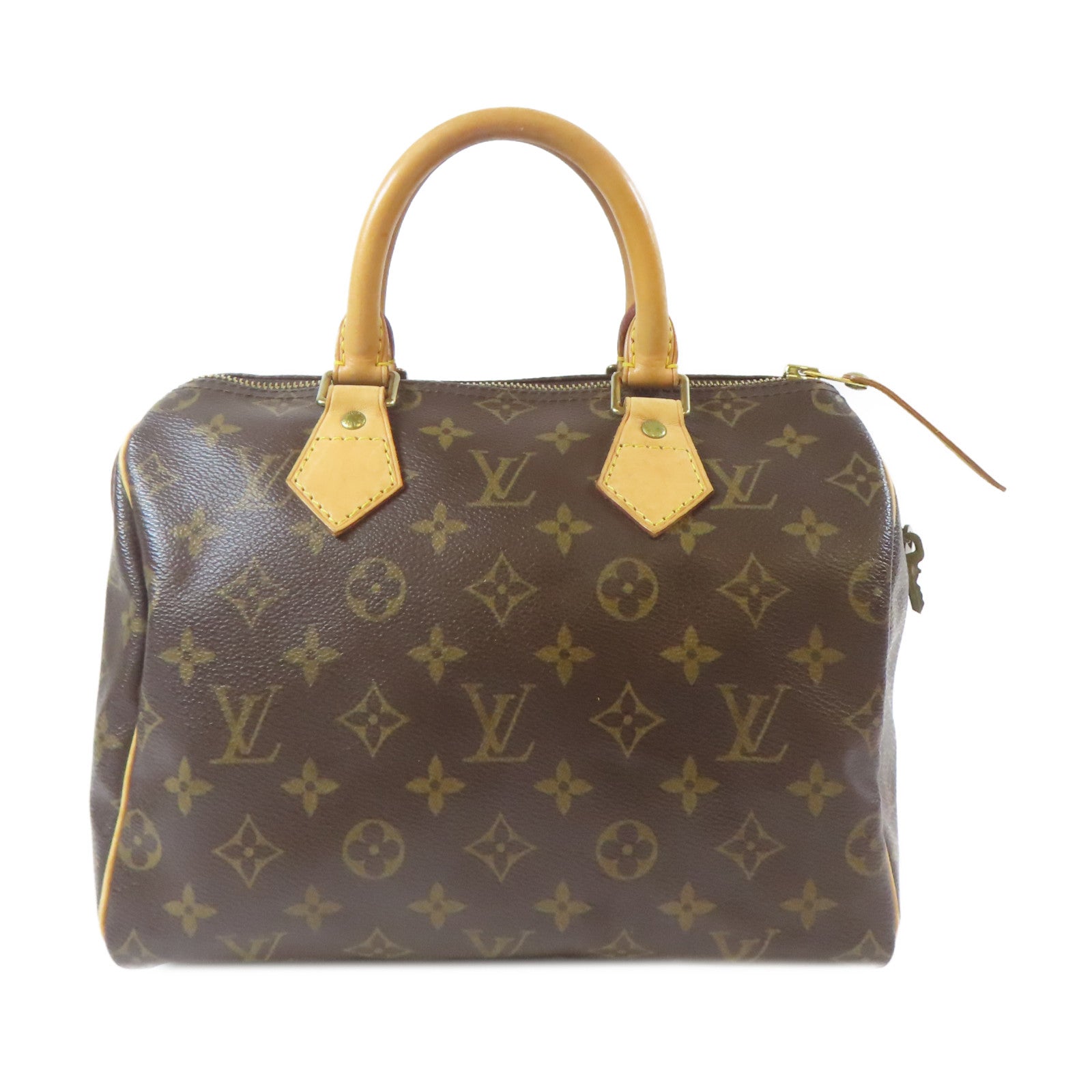 LOUIS VUITTON Monogram Speedy 25金扣手挽袋啡色