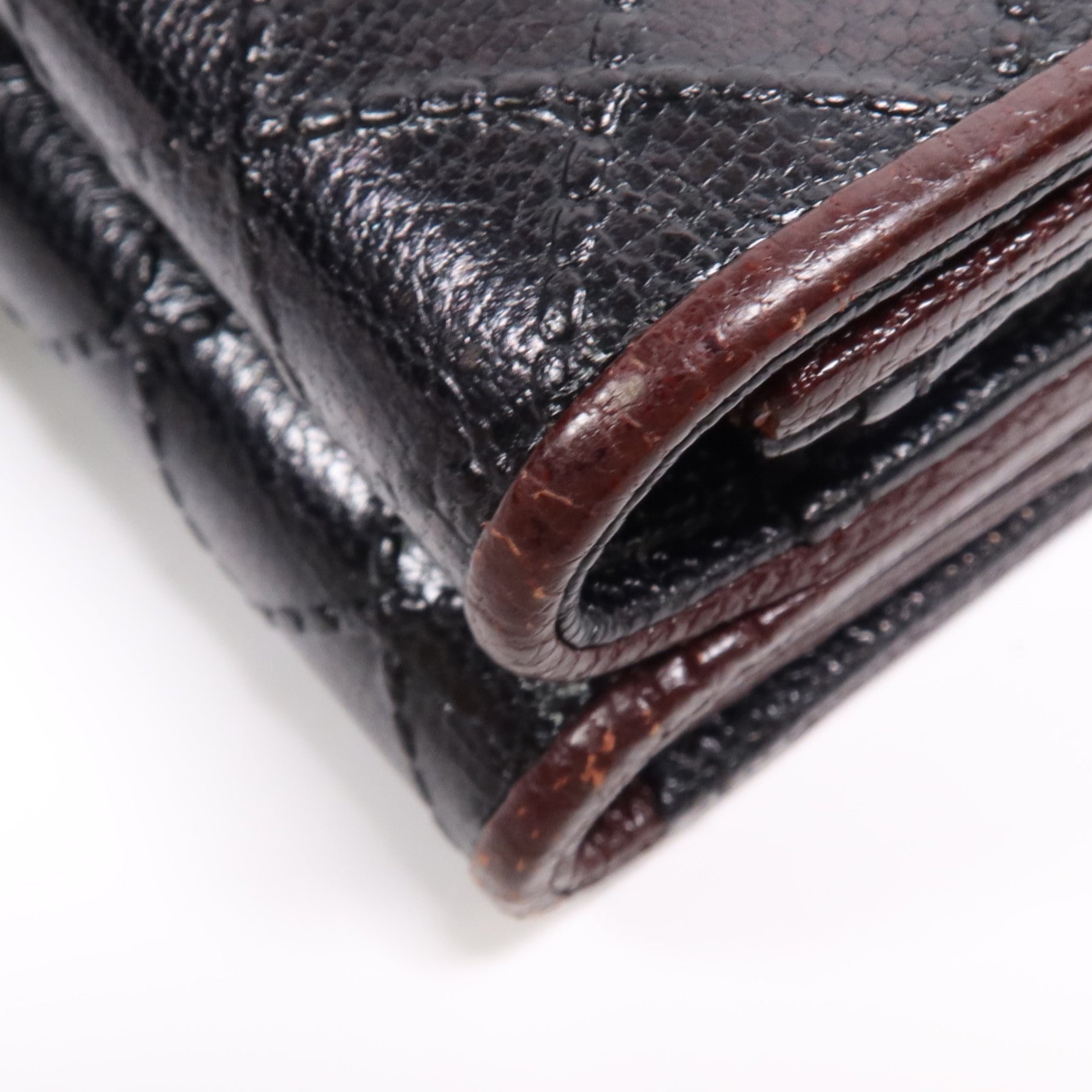 CHANEL 牛皮皮革Wallet銀扣錢包