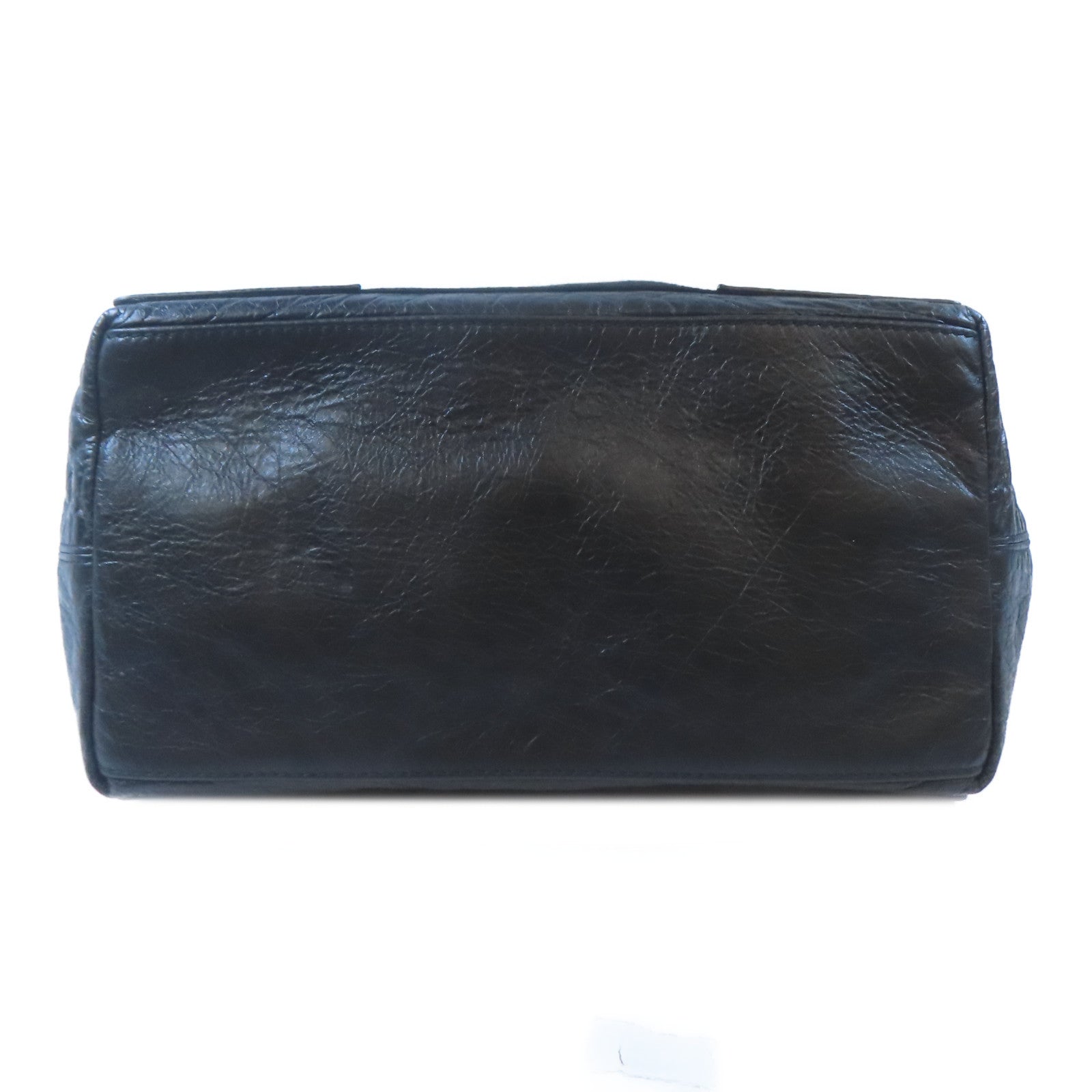 BALENCIAGA 牛皮皮革Cabas Tote Bag銀扣手挽袋黑色