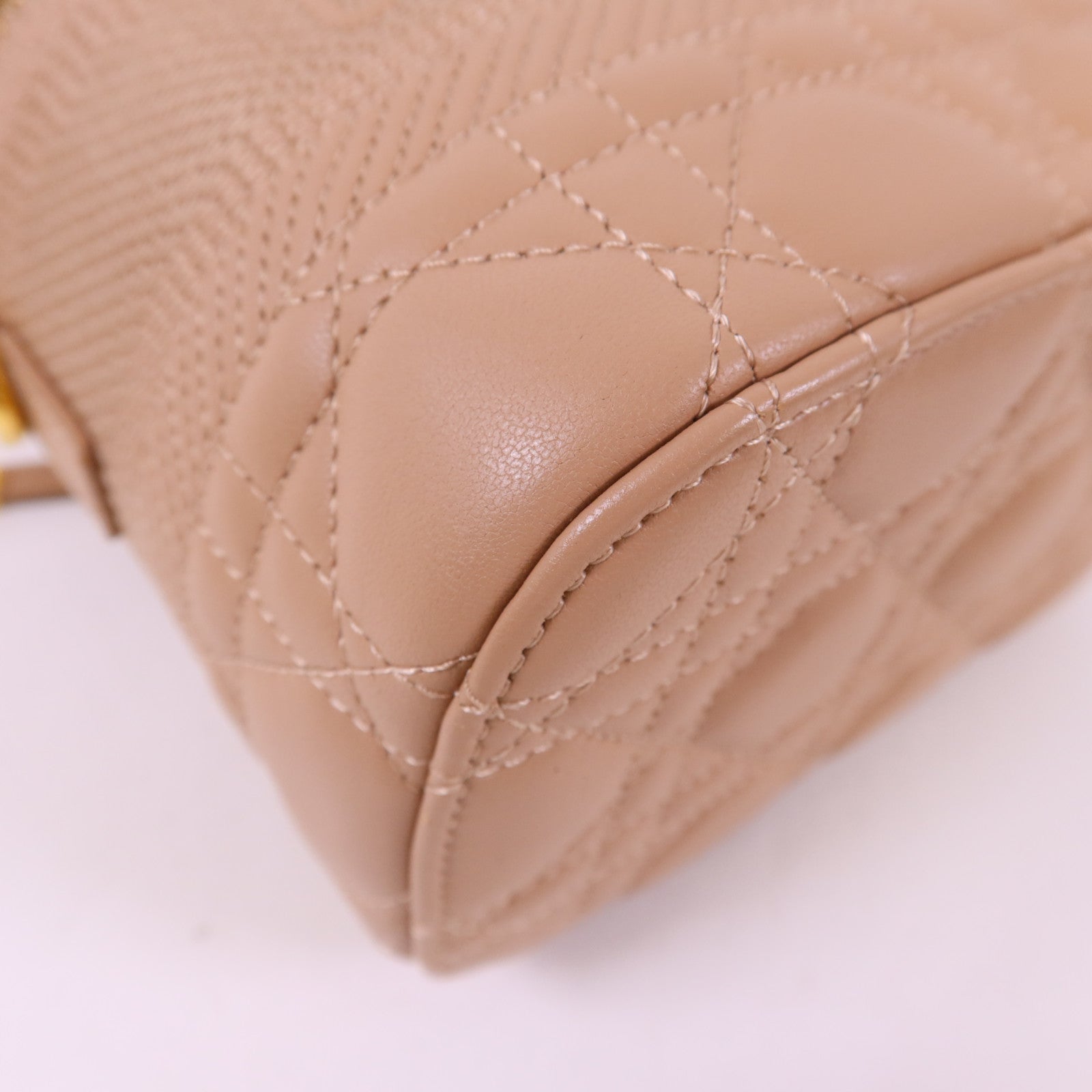 Dior 牛皮皮革Travel Vanity Case金扣手挽肩背兩用袋