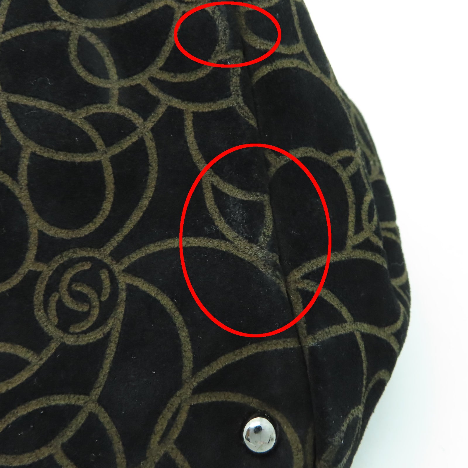 CHANEL 【清倉大減價】麂皮皮革Chain Shoulder銀扣鏈帶肩背袋黑色