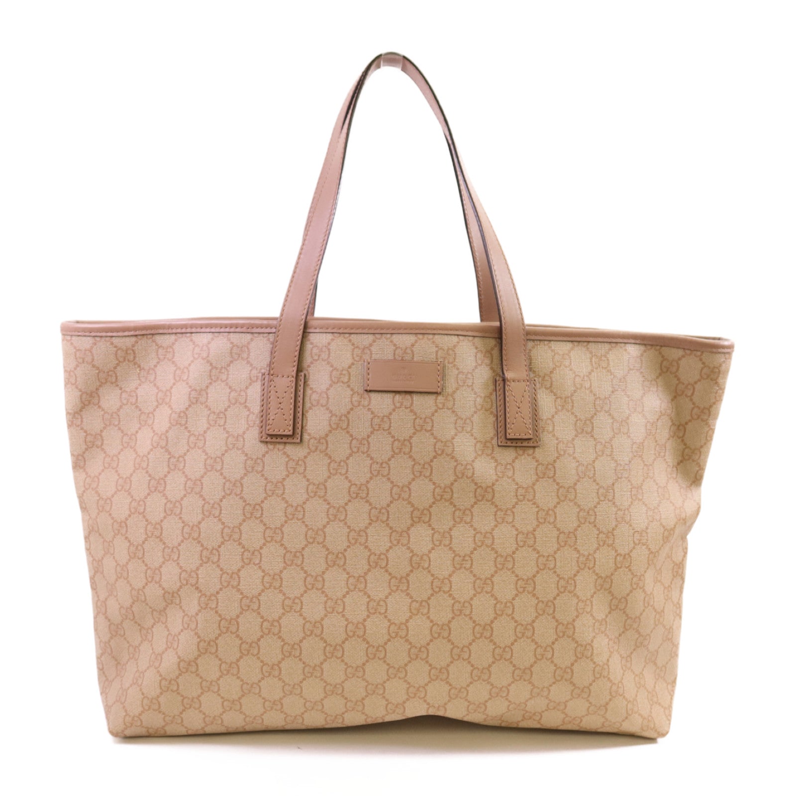 GUCCI 塗層帆布Tote Bag金扣肩背袋