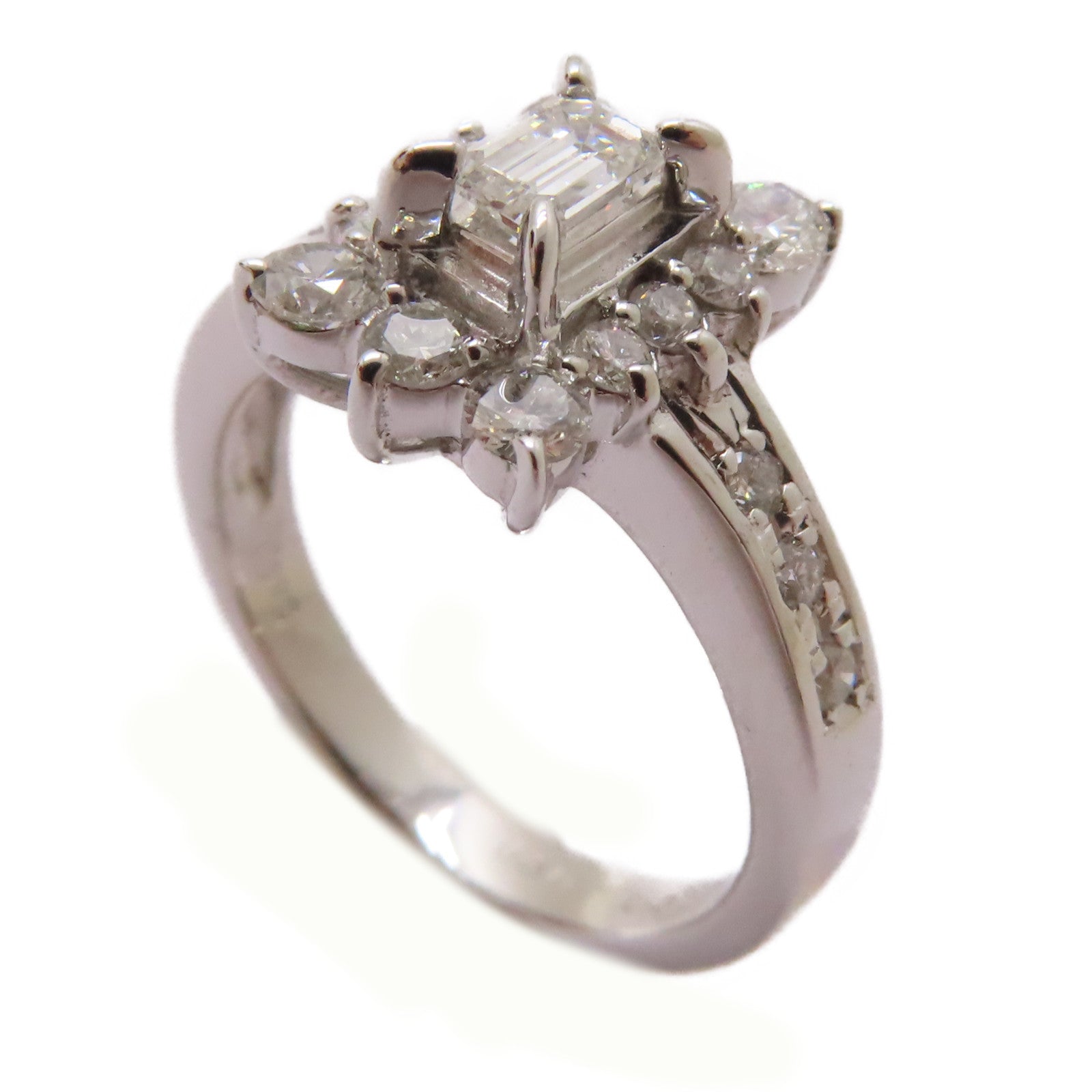 JEWELRY 【激減優惠】18K白金0.5ct鑽石/0.2ct鑽石Diamond Ring戒指US#5.25