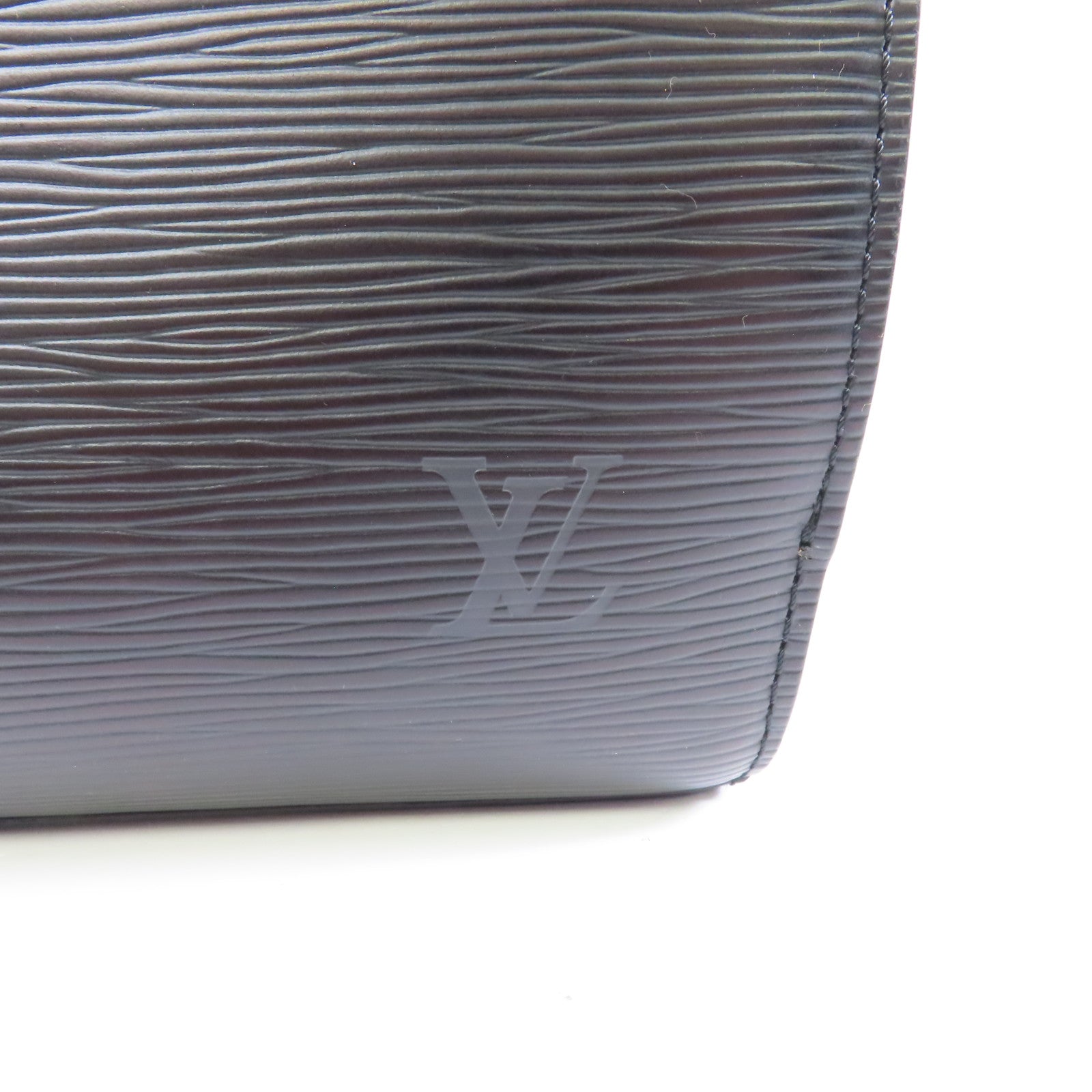 LOUIS VUITTON Epi Pont Neuf金扣手挽袋黑色