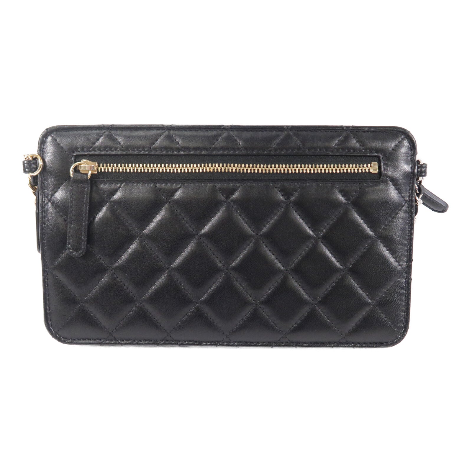 CHANEL 牛皮皮革Chain Shoulder鏈帶肩背袋