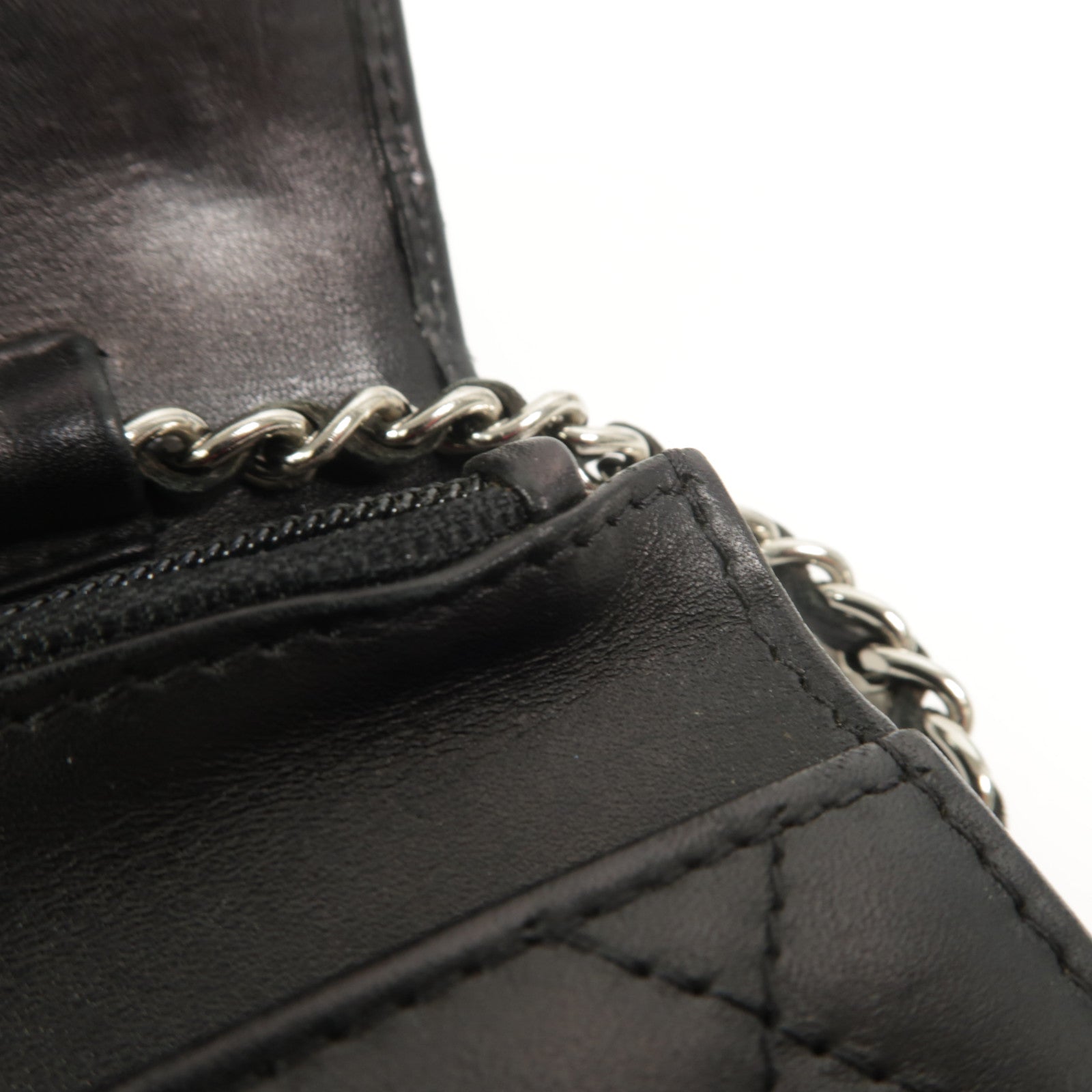 CHANEL 牛皮皮革Cambon Wallet On Chain鏈帶肩背袋