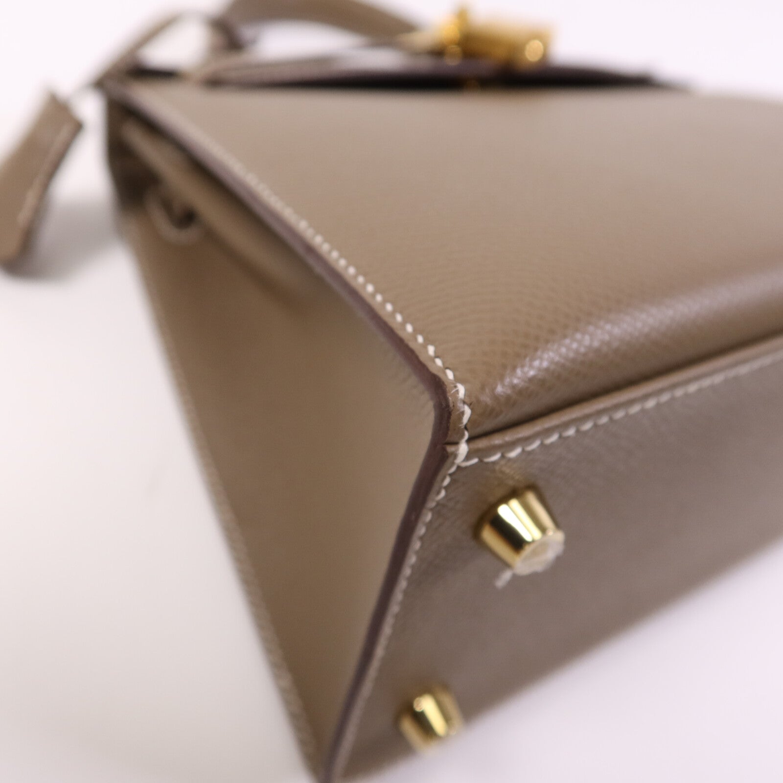 HERMES Epsom皮革Kelly 25金扣手挽肩背兩用袋