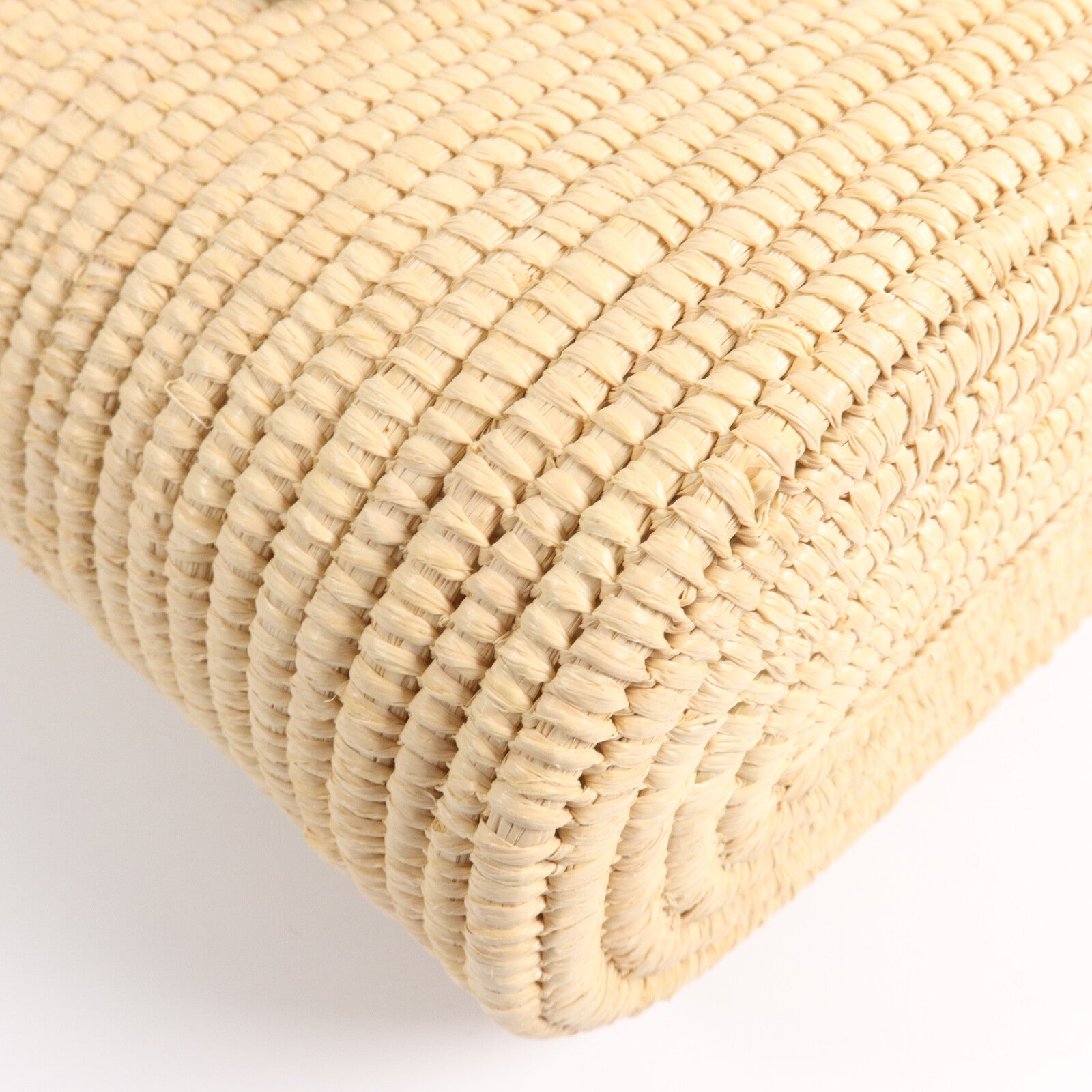 LOEWE 酒椰/皮革Raffia Small Square Basket肩背袋