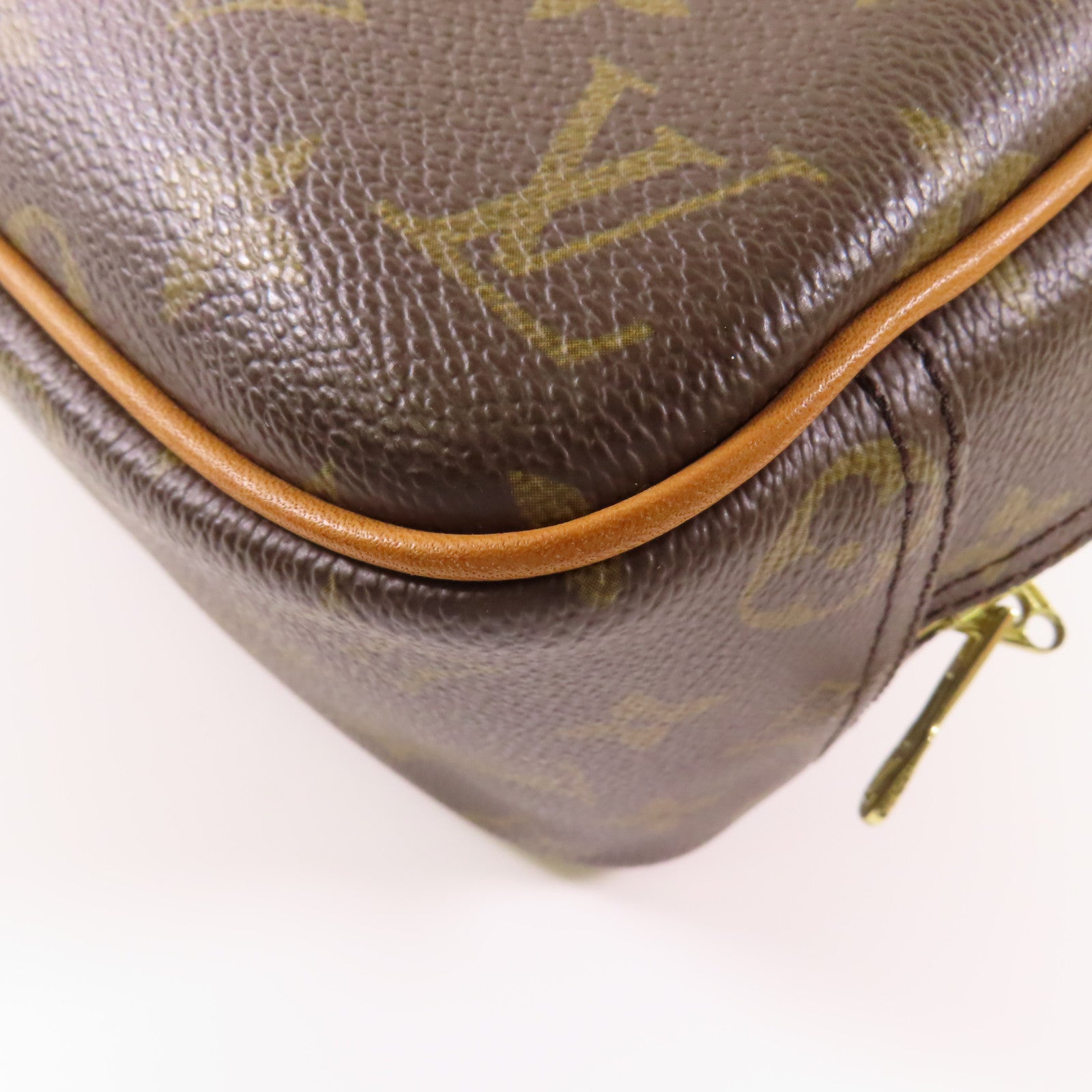 LOUIS VUITTON 【激減優惠】Monogram Trouville金扣手挽袋棕色