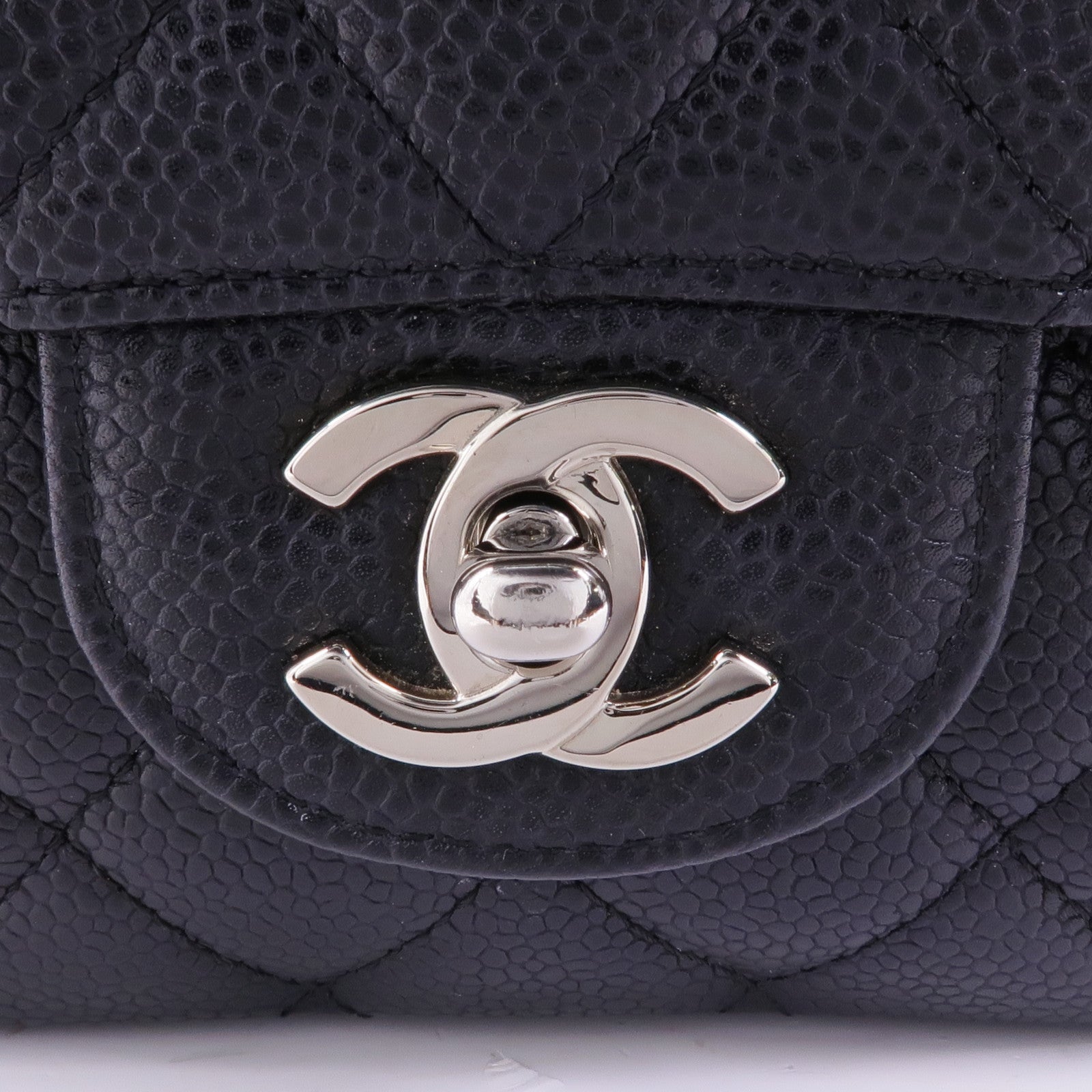 CHANEL 牛皮皮革Classic 25銀扣鏈帶肩背袋