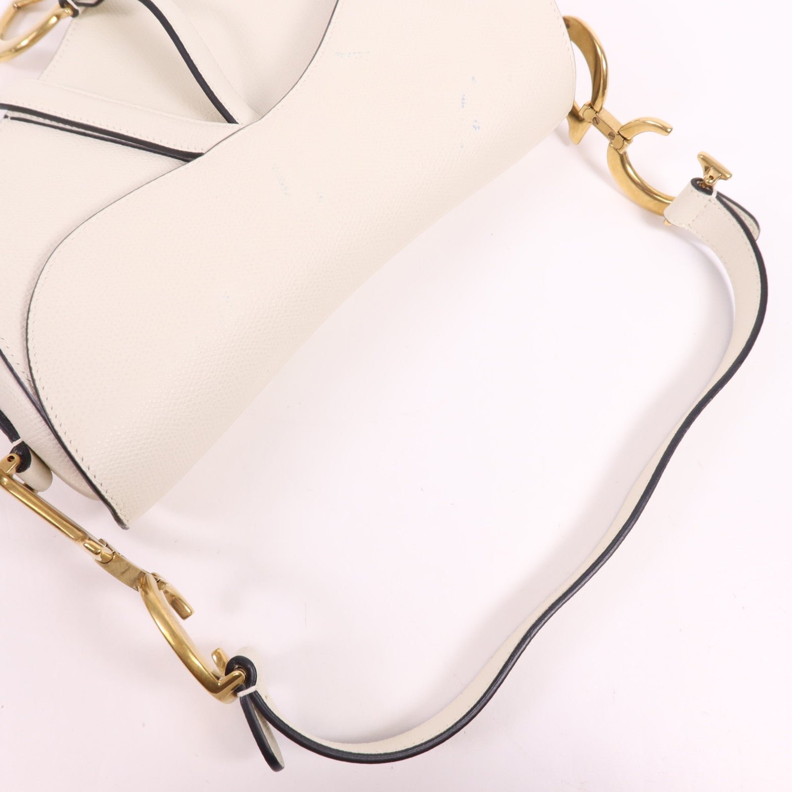 Dior 牛皮皮革Saddle Medium金扣肩背袋
