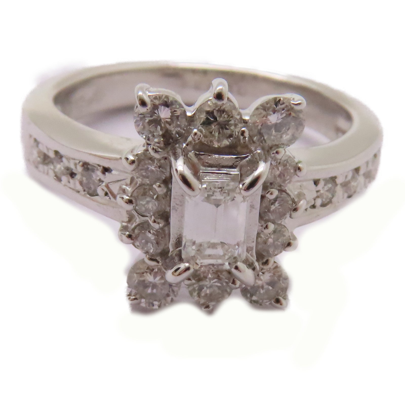 JEWELRY 【激減優惠】18K白金0.5ct鑽石/0.2ct鑽石Diamond Ring戒指US#5.25