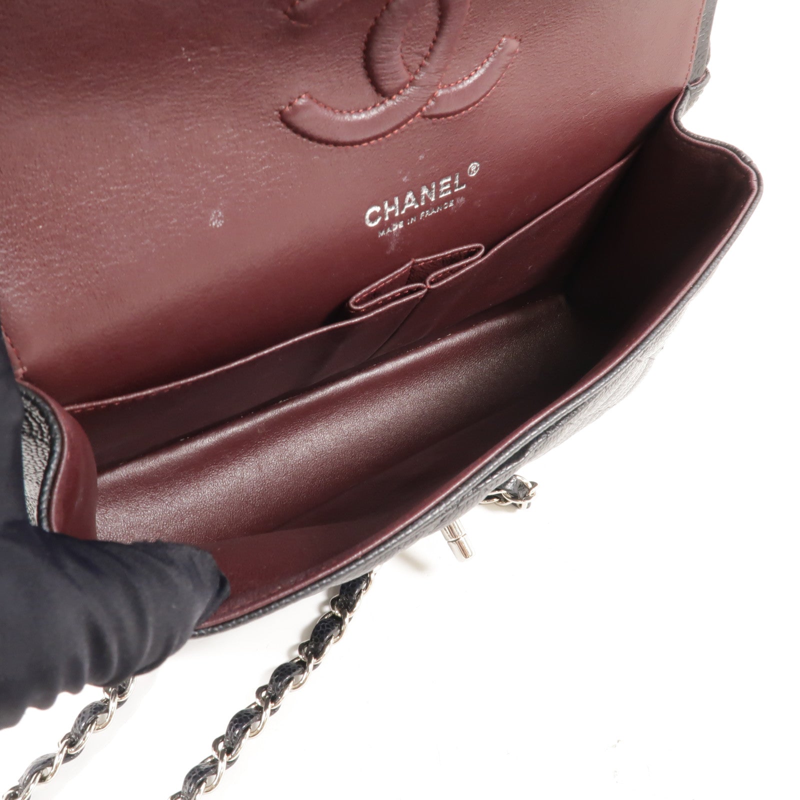 CHANEL 牛皮皮革Classic 25鏈帶肩背袋