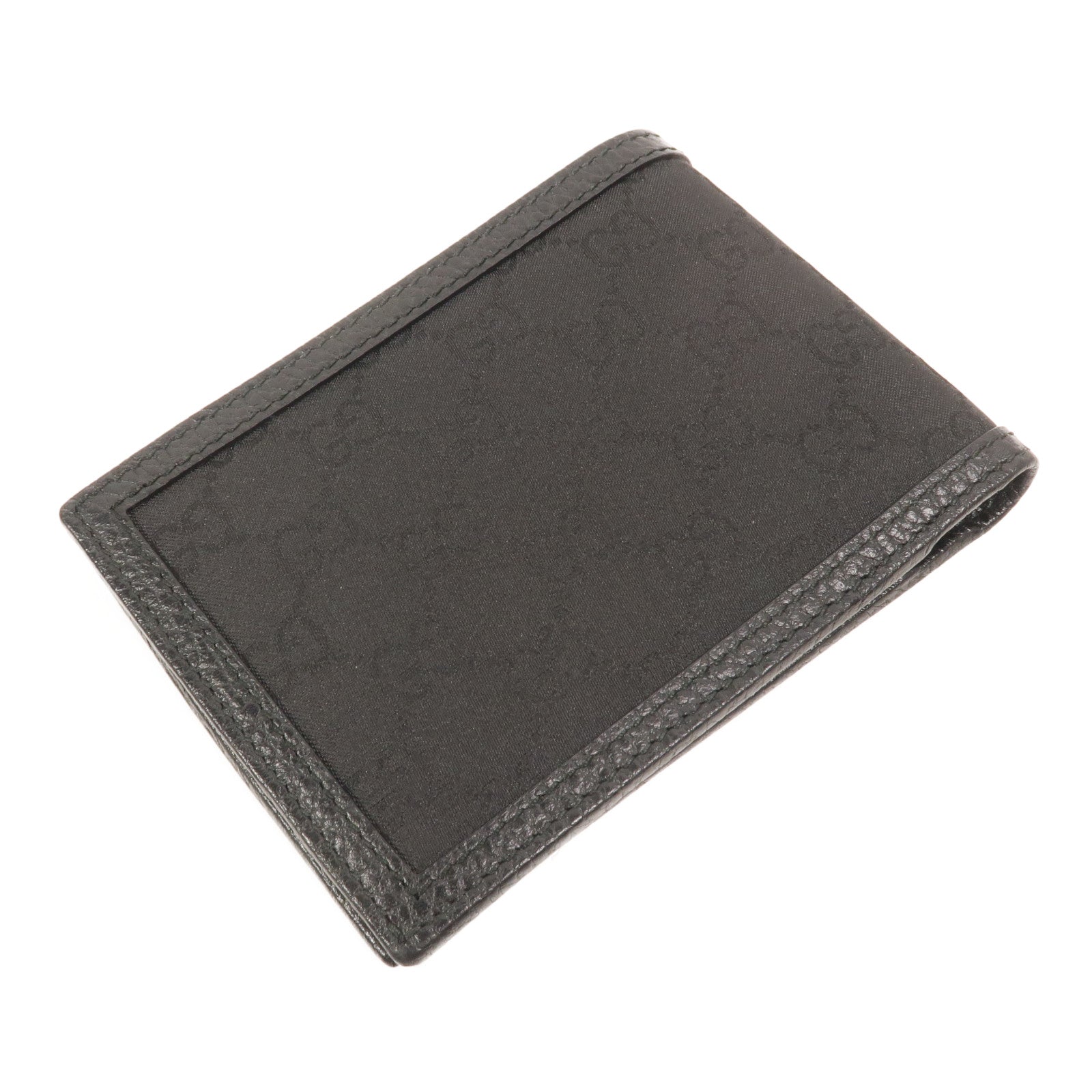 GUCCI 尼龍/牛皮皮革GG Bifold Wallet錢包
