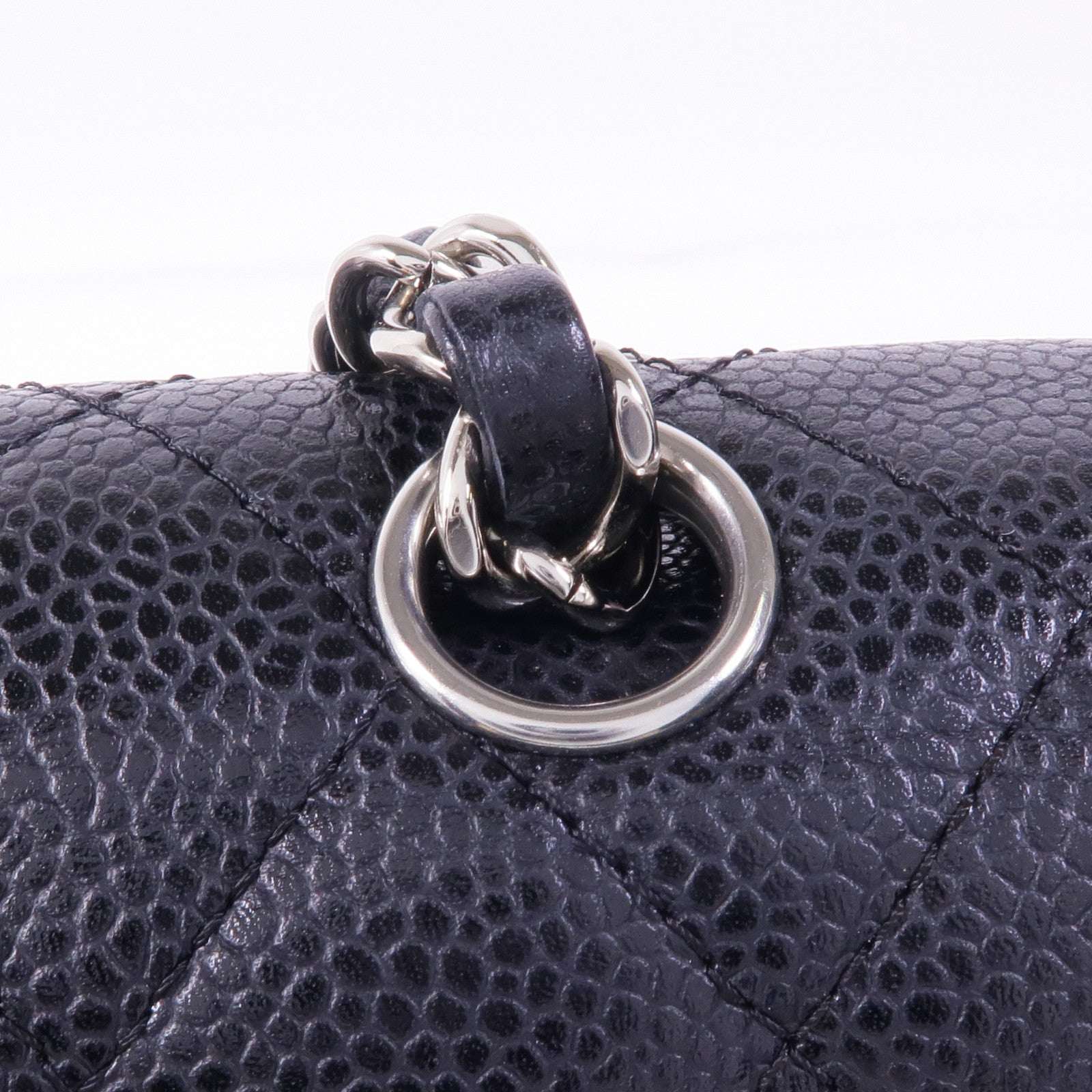 CHANEL 牛皮皮革Classic 25銀扣鏈帶肩背袋