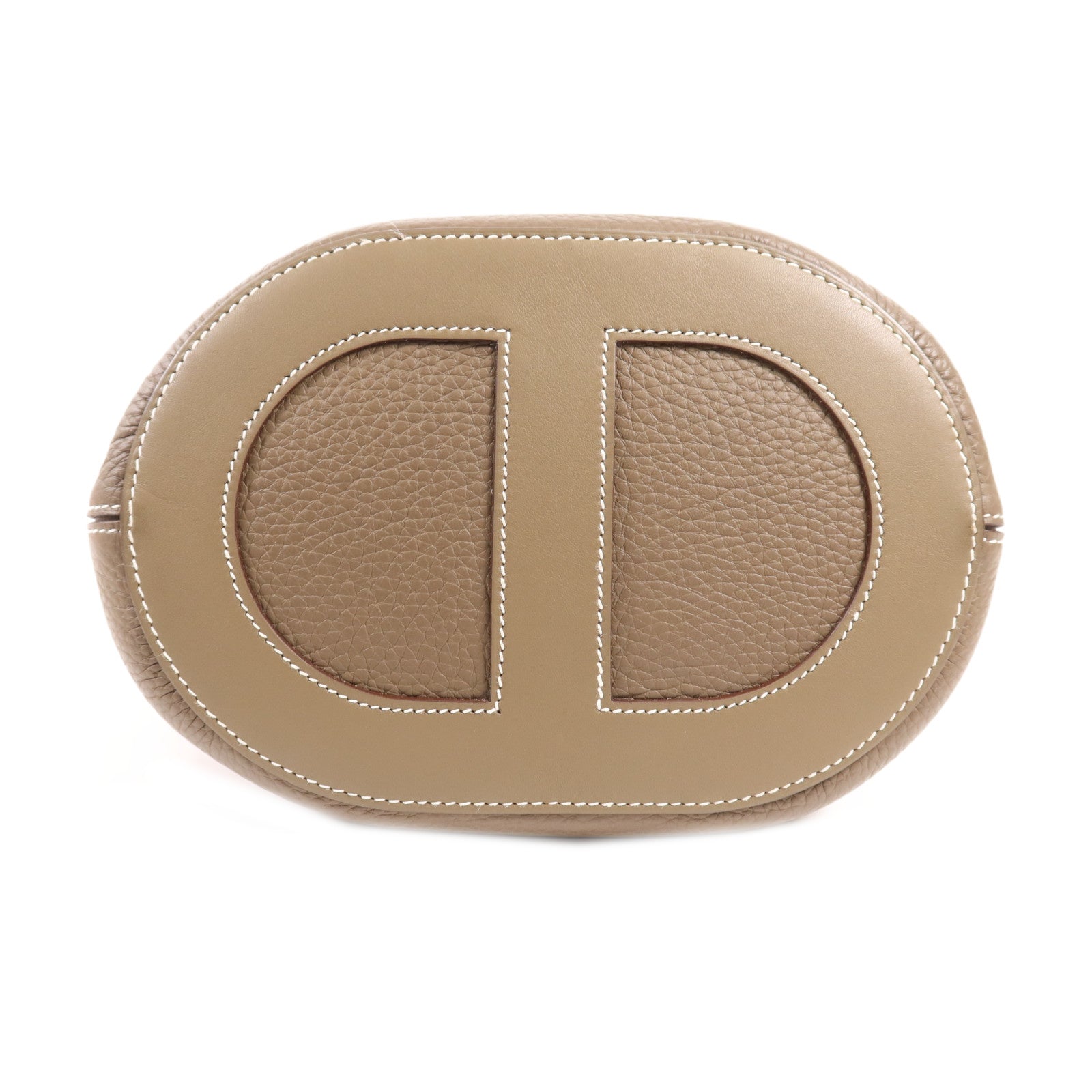HERMES Clemence皮革In The Loop 23金扣手挽袋