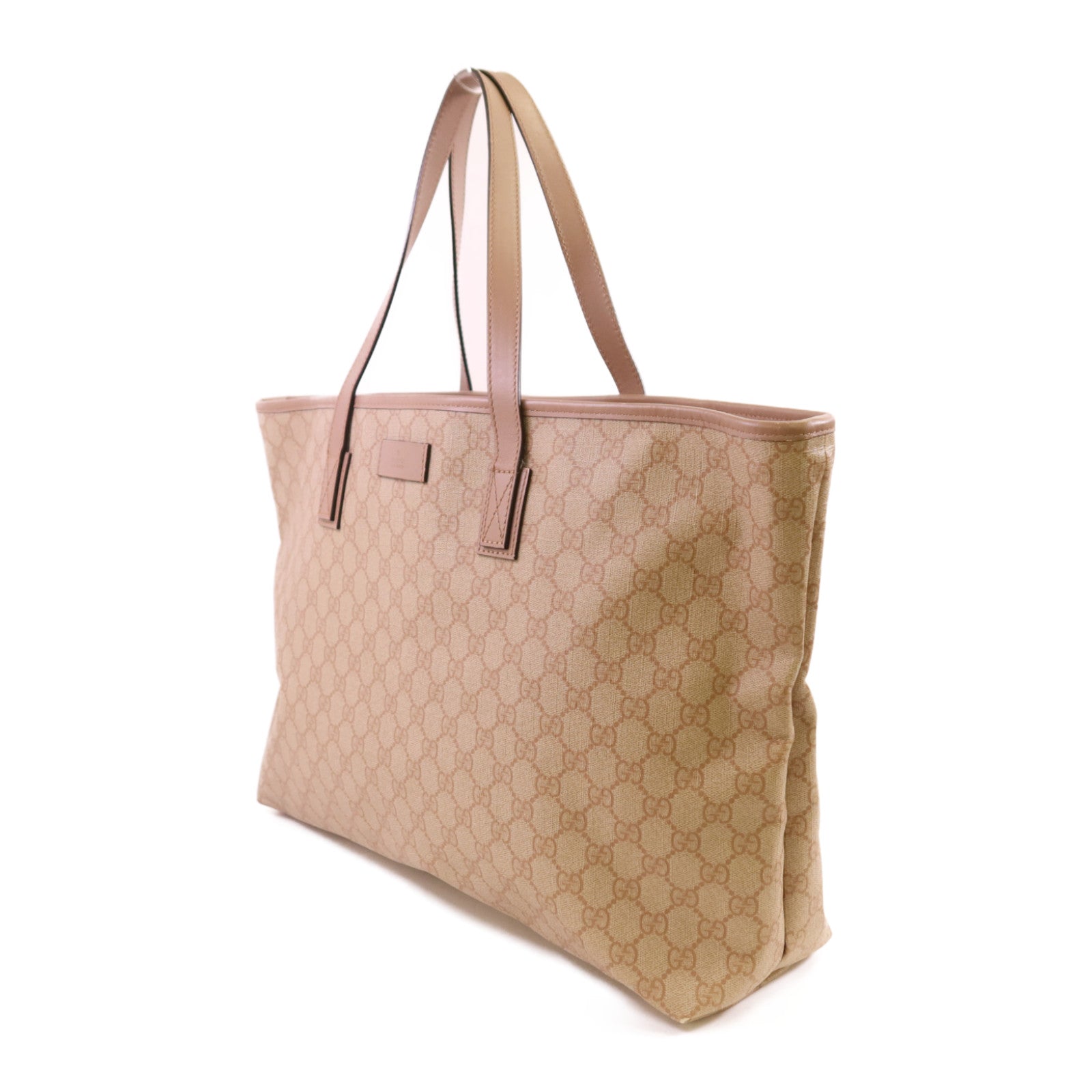 GUCCI 塗層帆布Tote Bag金扣肩背袋