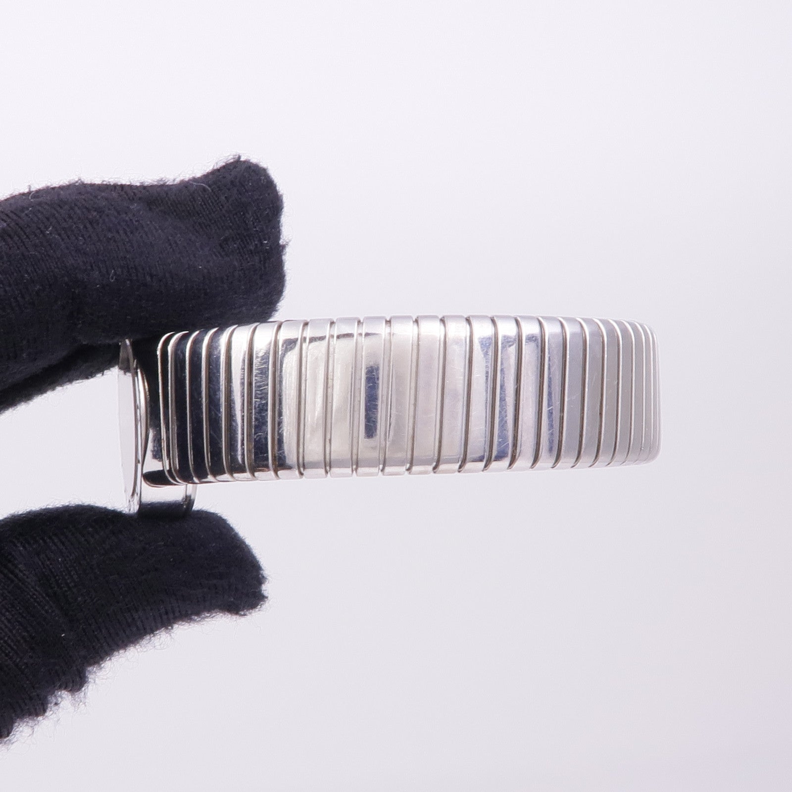 BVLGARI Tubogas BB232TS Quartz Watch Stainless Steel  Black