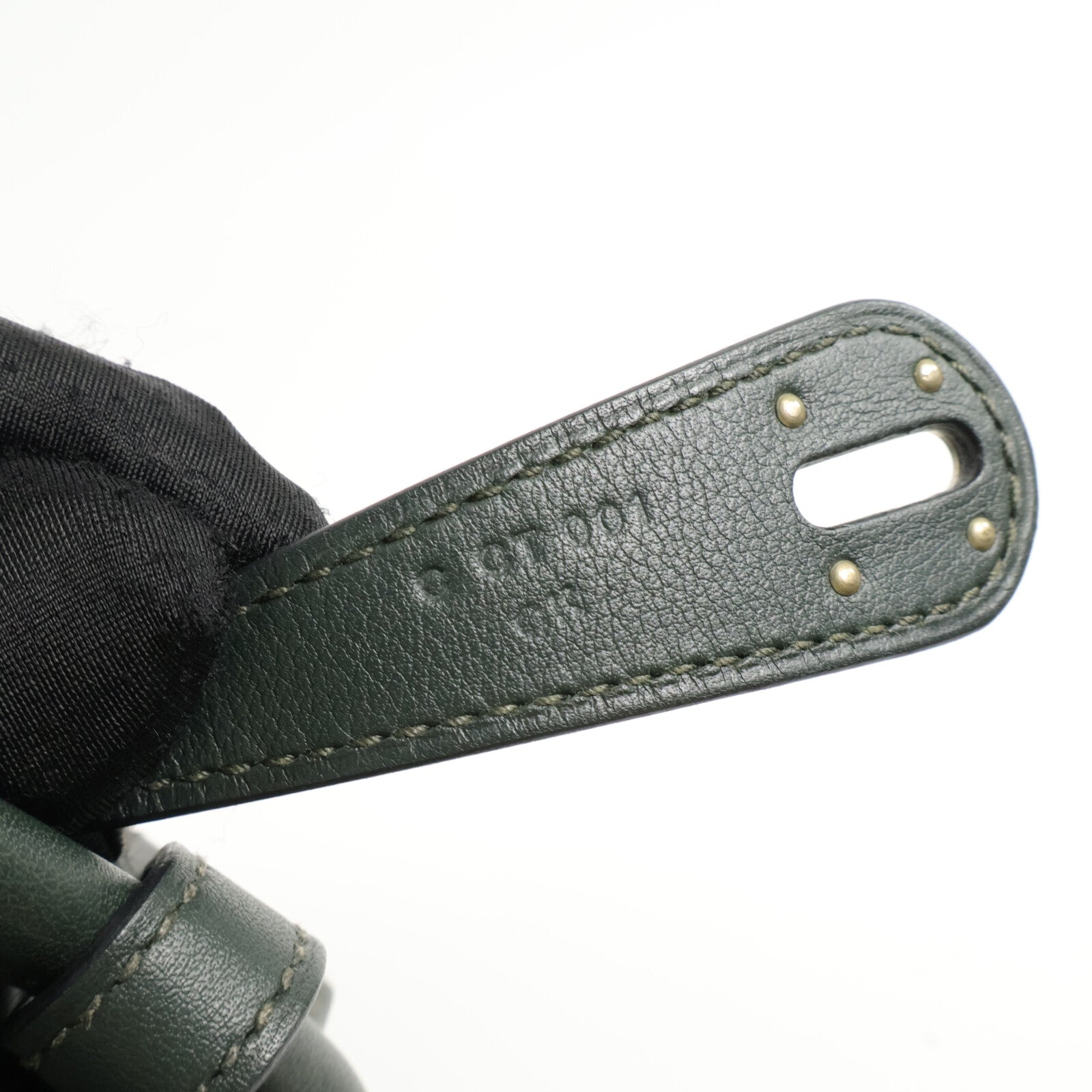 HERMES Swift皮革Lindy 26手挽肩背兩用袋Vert Cypres