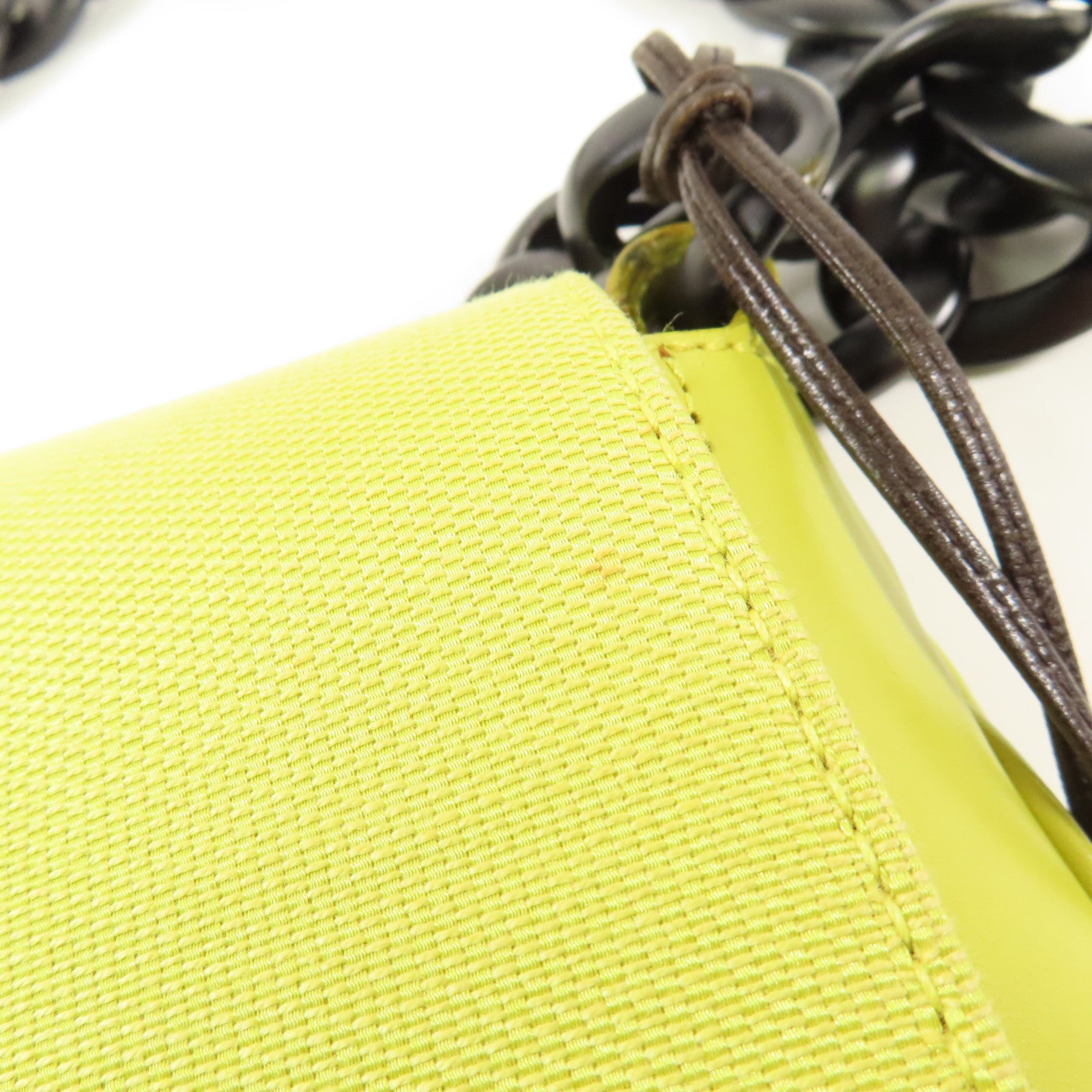 GUCCI GG SHW Shoulder Bag Canvas/Leather 0013820 Yellow