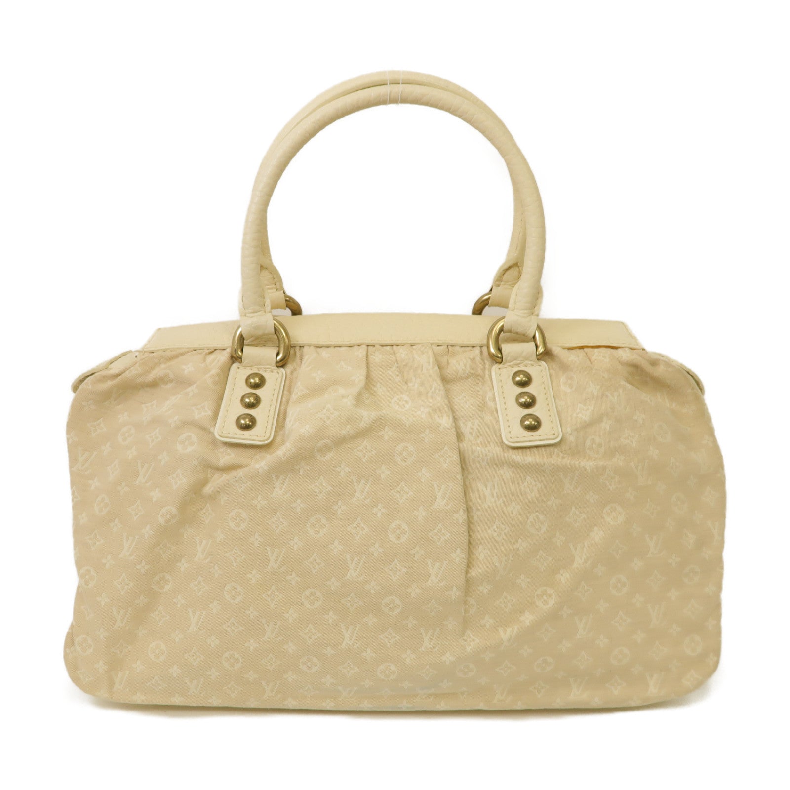 LOUIS VUITTON 【激減優惠】Monogram Mini帆布Trapeze GM金扣手挽袋米色