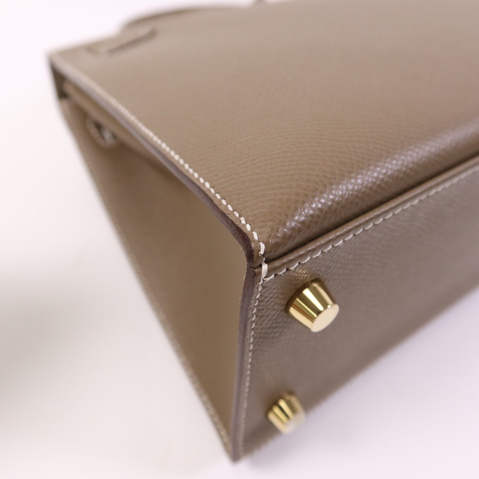 HERMES Epsom皮革Kelly 25金扣手挽肩背兩用袋