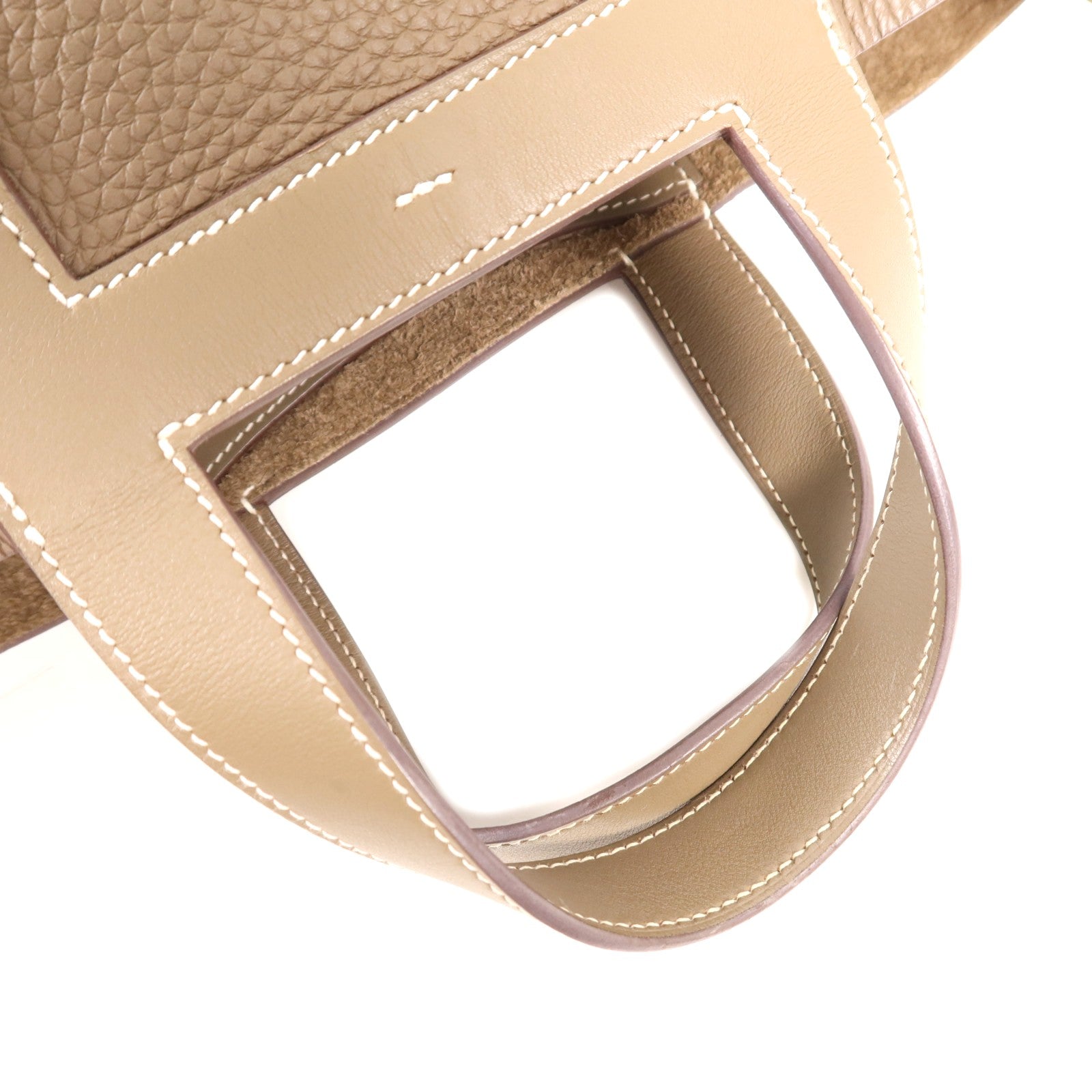 HERMES Clemence皮革In The Loop 23金扣手挽袋