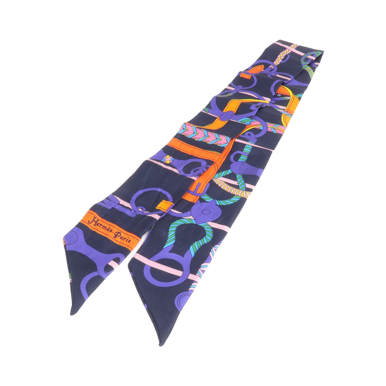 HERMES 【激減優惠】絲質Twilly絲巾