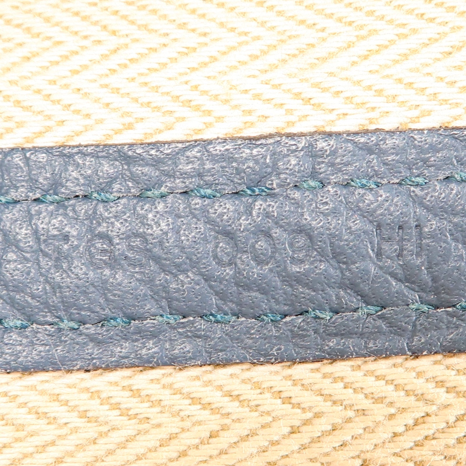 HERMES【激減優惠】 Negonda皮革Garden Party PM銀扣手挽袋Bleu Orage藍色