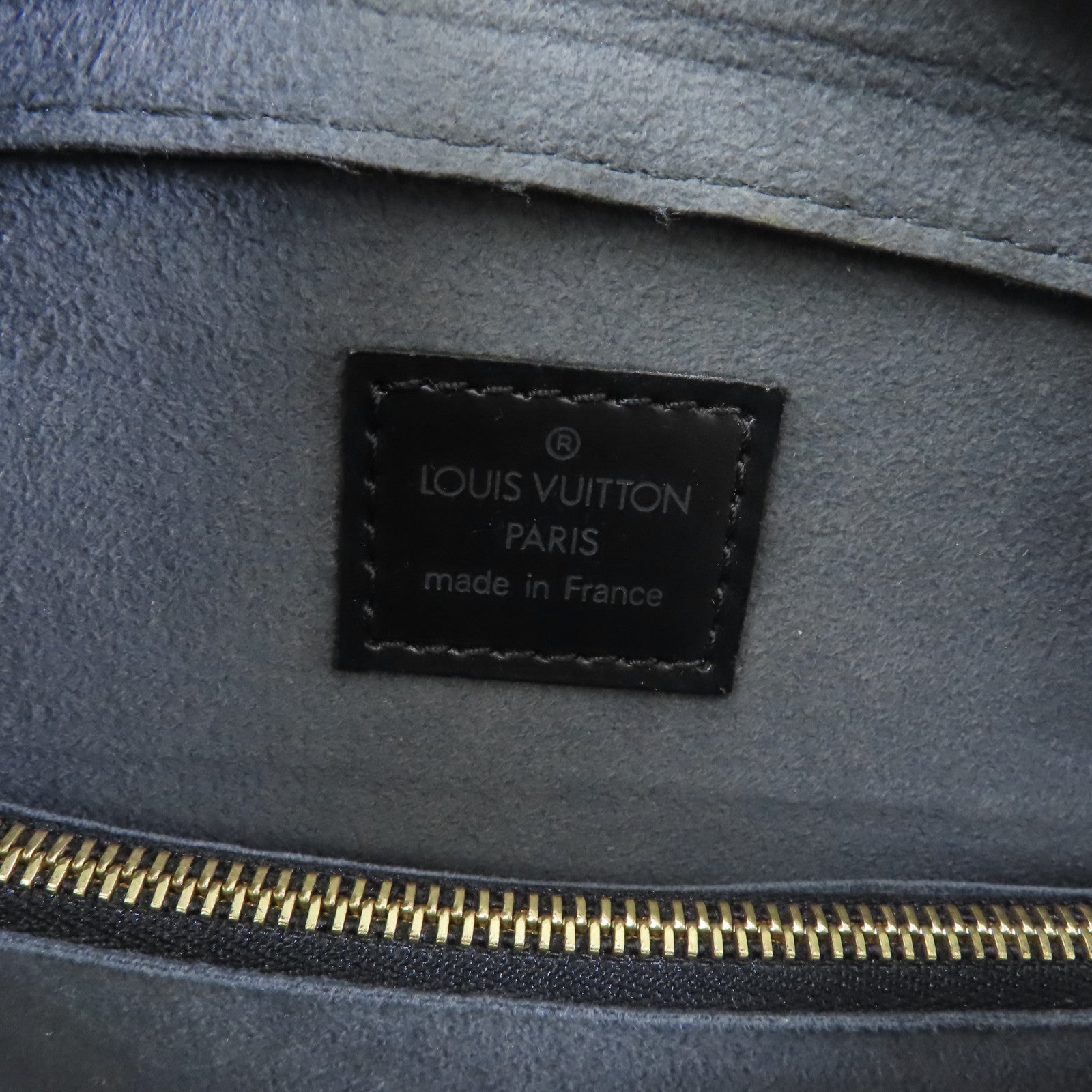 LOUIS VUITTON Epi Pont Neuf金扣手挽袋黑色