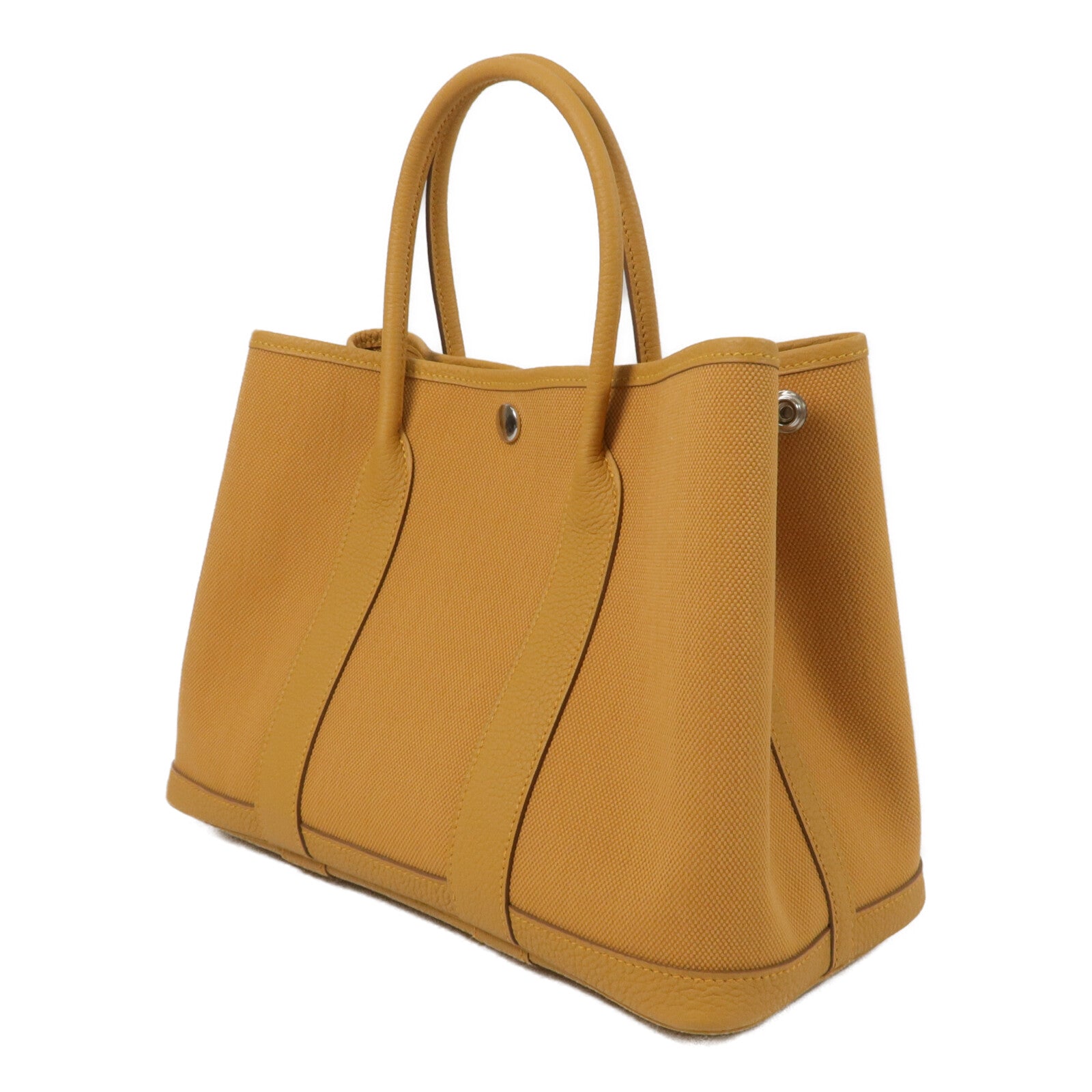 HERMES 帆布Garden Party TPM手挽袋Naturel Sable