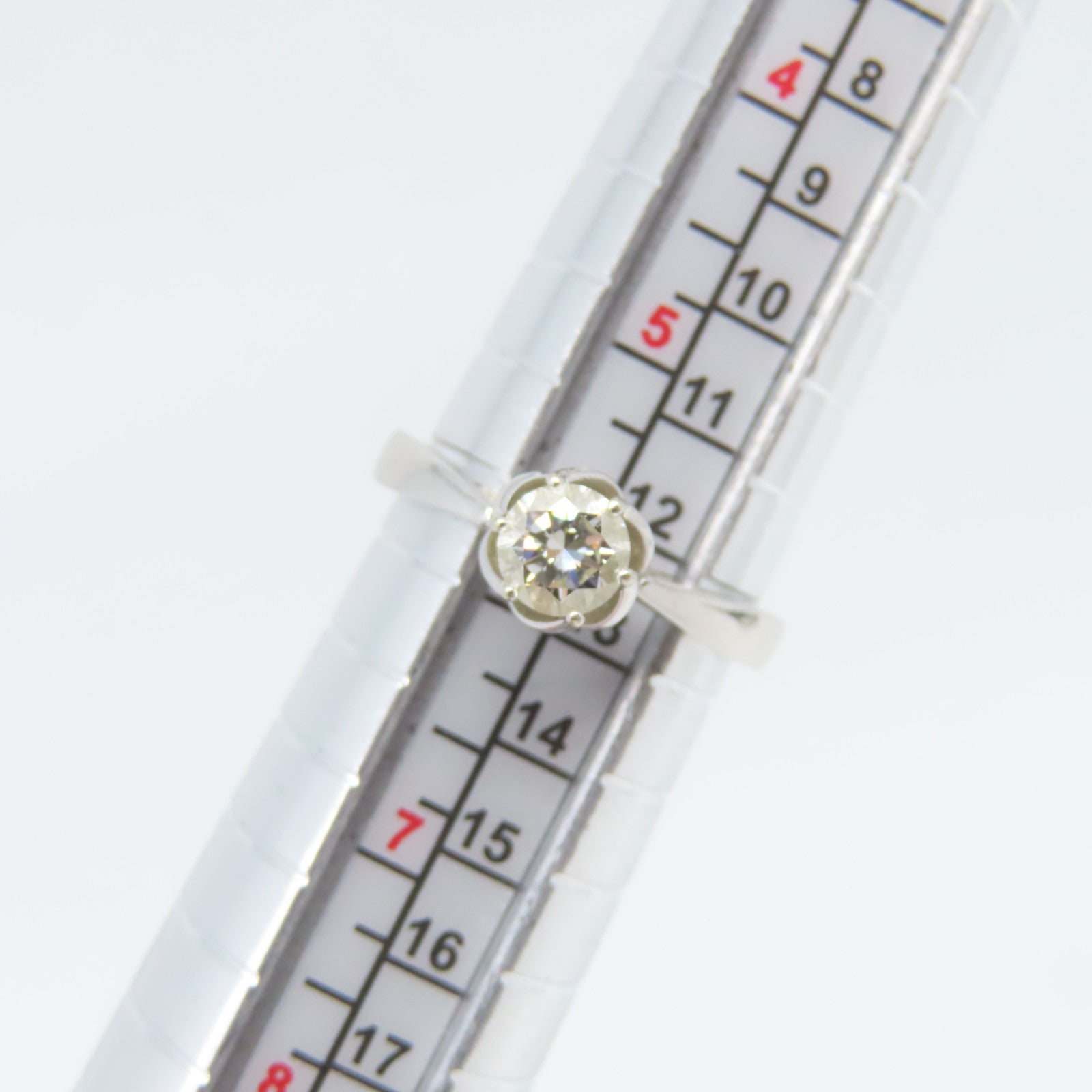 JEWELRY **【激減優惠】18K白金Ring 0.50ct鑽石戒指US#6
