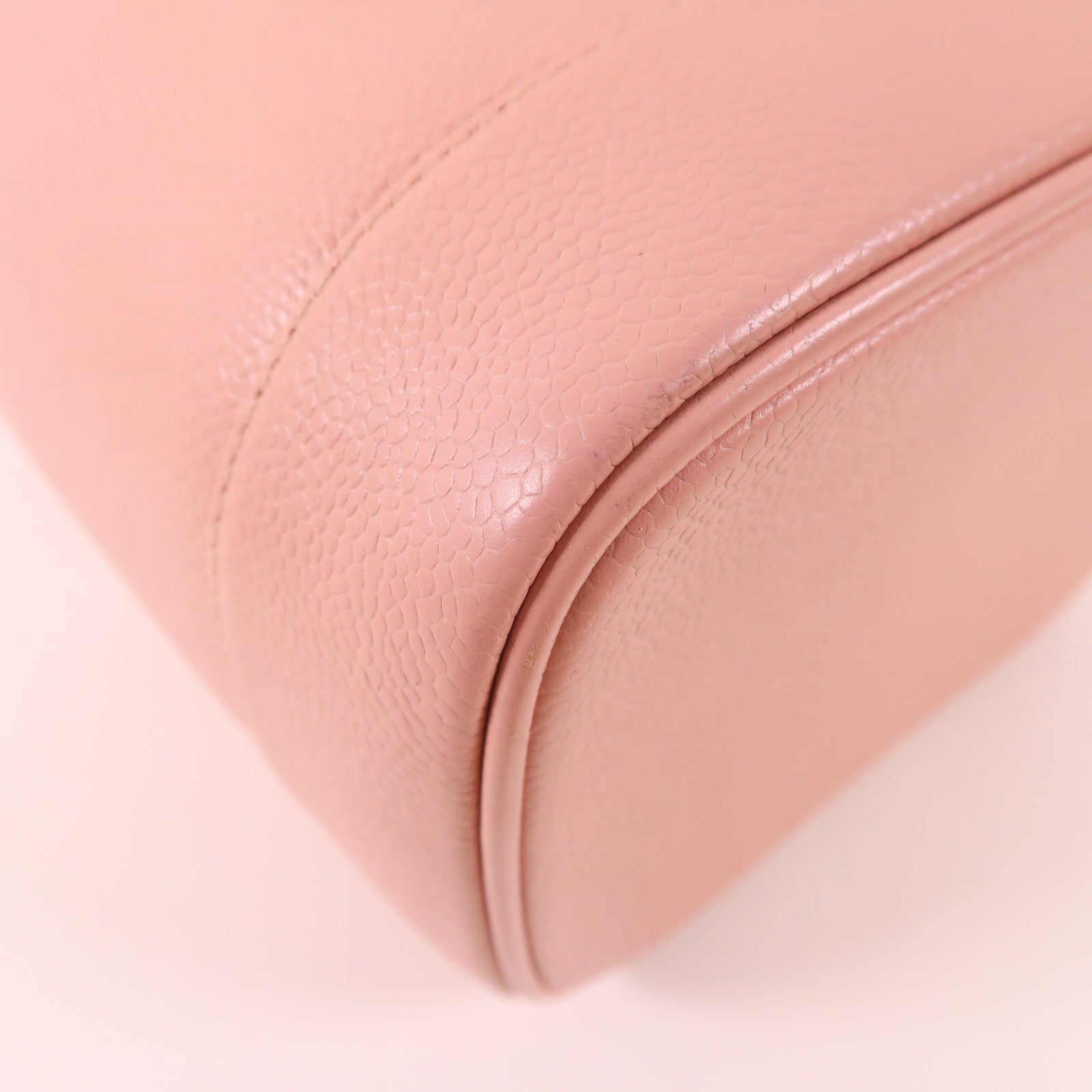 CHANEL 牛皮皮革Vintage Vanity Bag金扣手挽袋