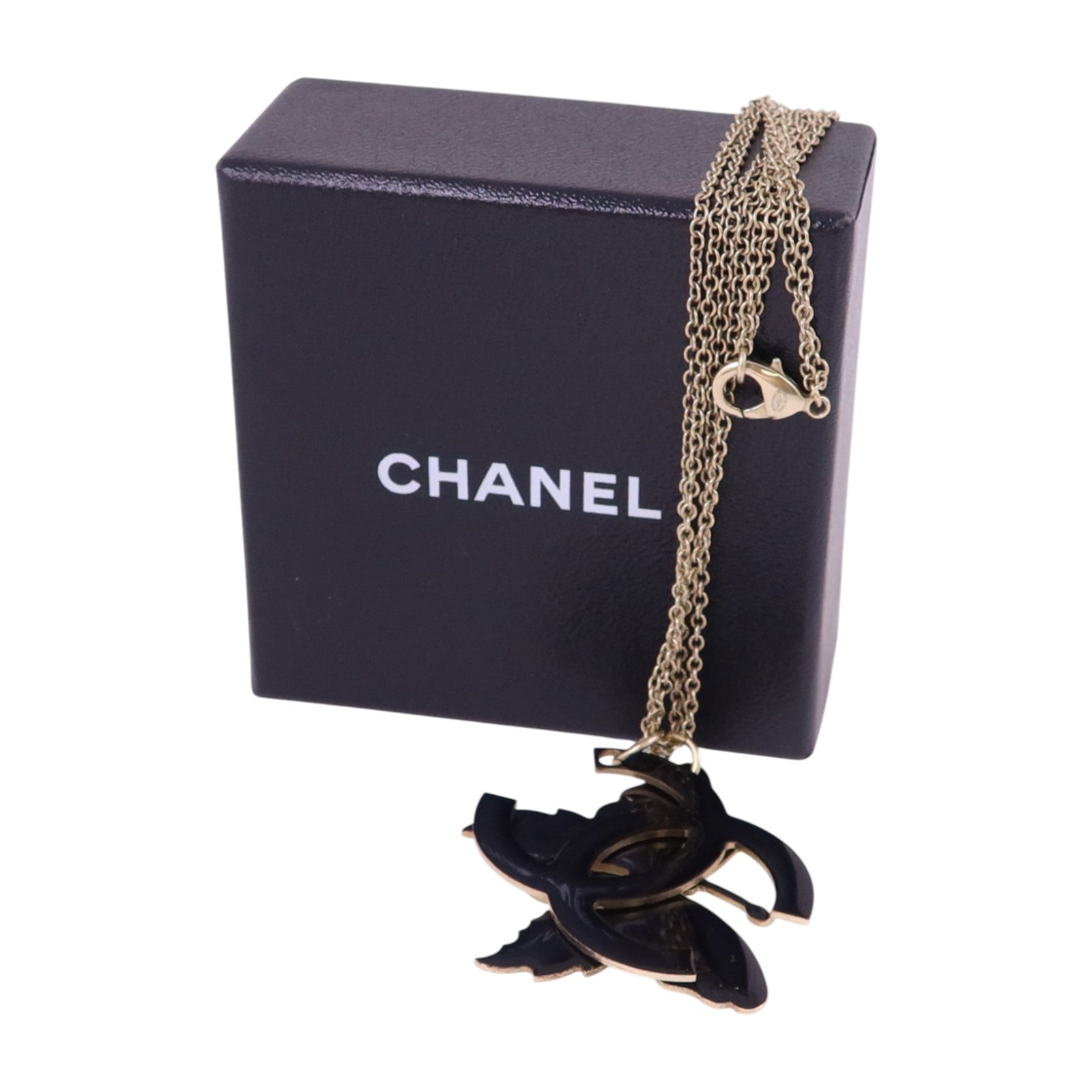 CHANEL 金屬/琺瑯Necklace金扣項鏈
