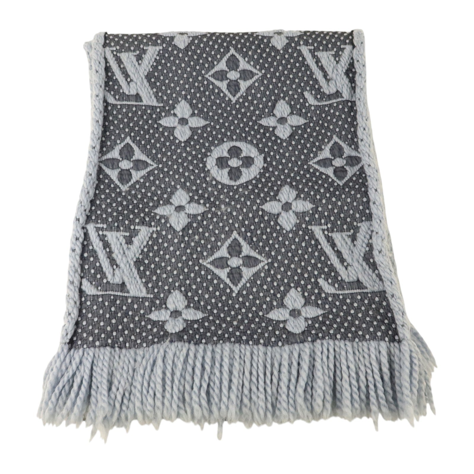 LOUIS VUITTON 羊毛/絲巾Escharp Logomania Muffler圍巾