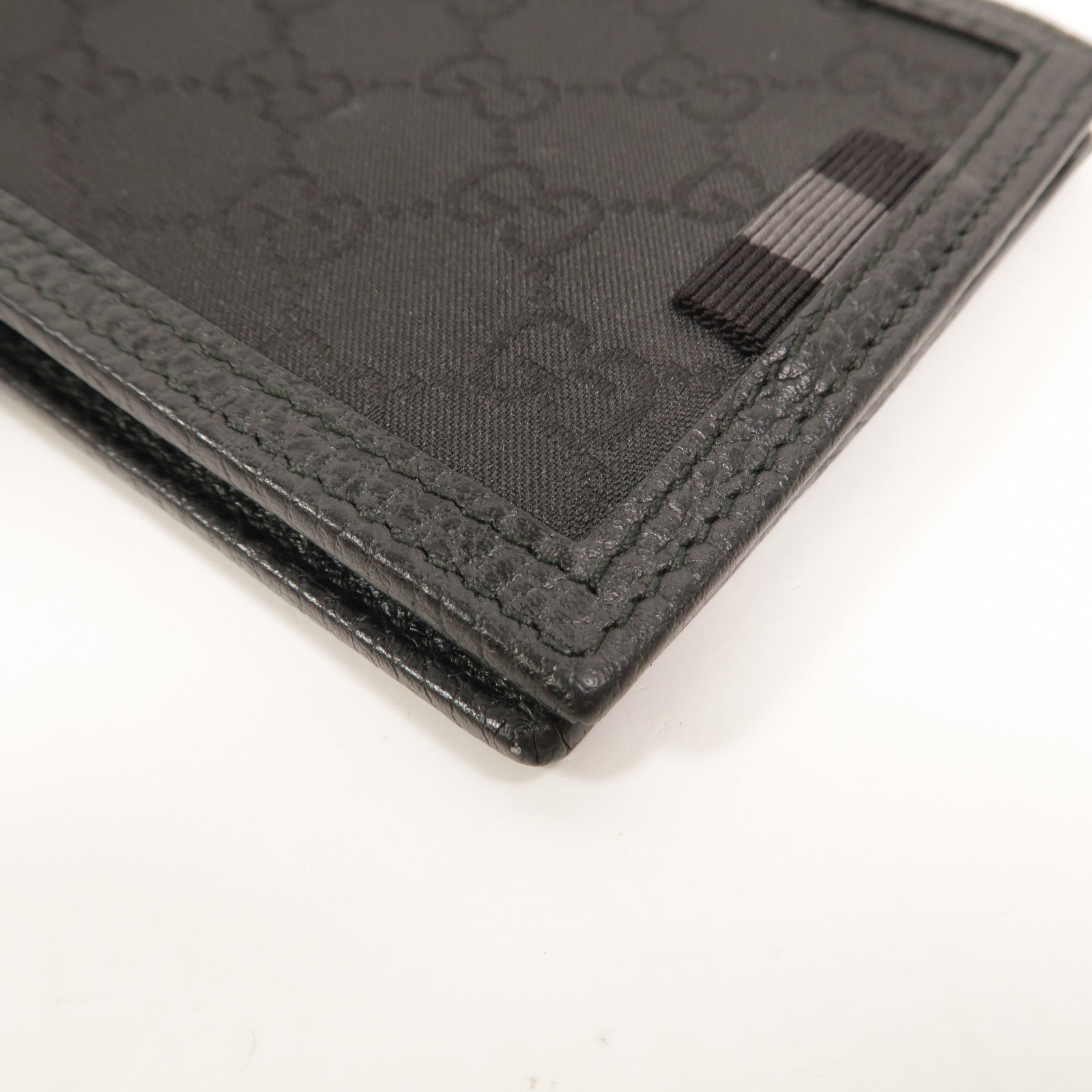 GUCCI 尼龍/牛皮皮革GG Bifold Wallet錢包
