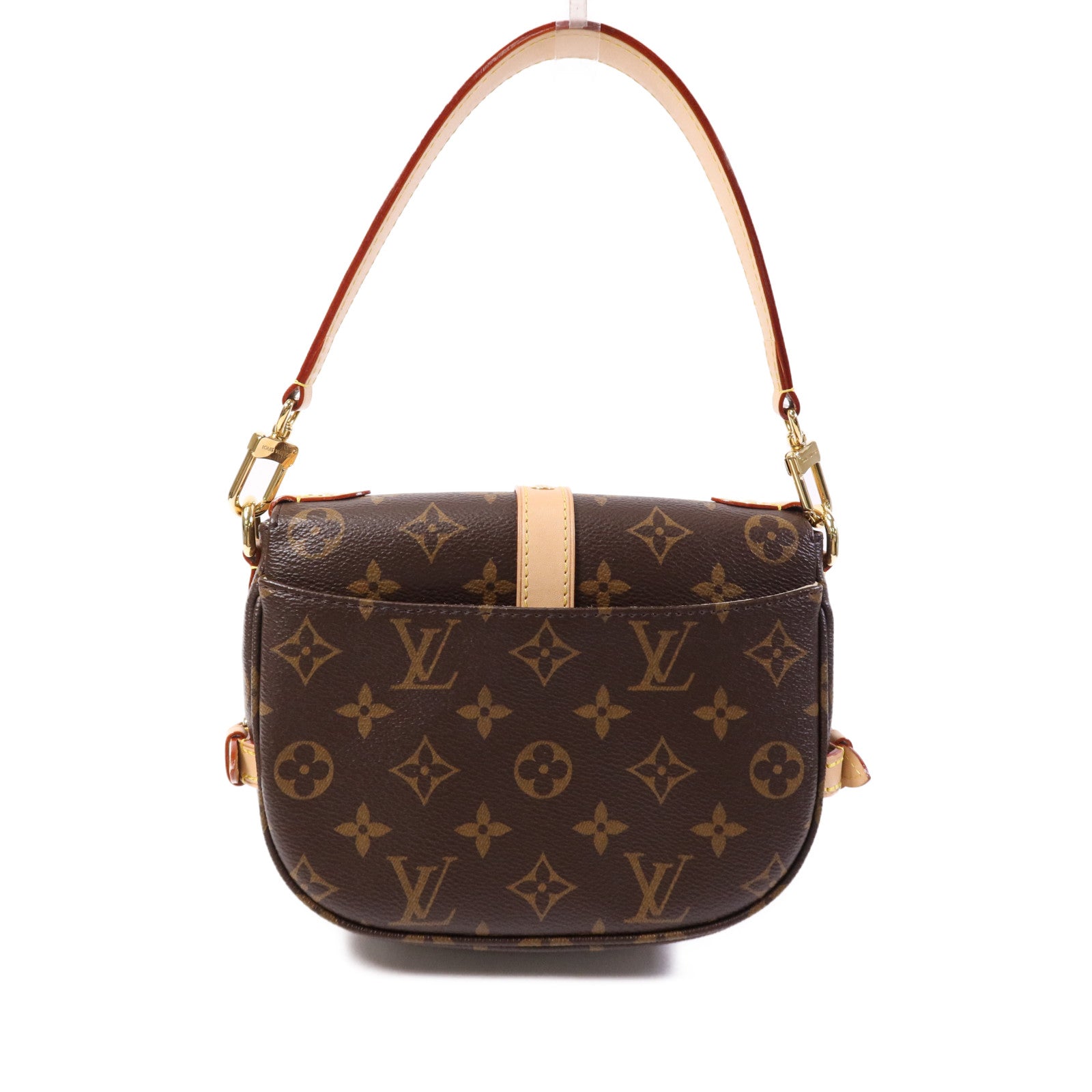 LOUIS VUITTON Monogram Saumur BB金扣手挽肩背兩用袋