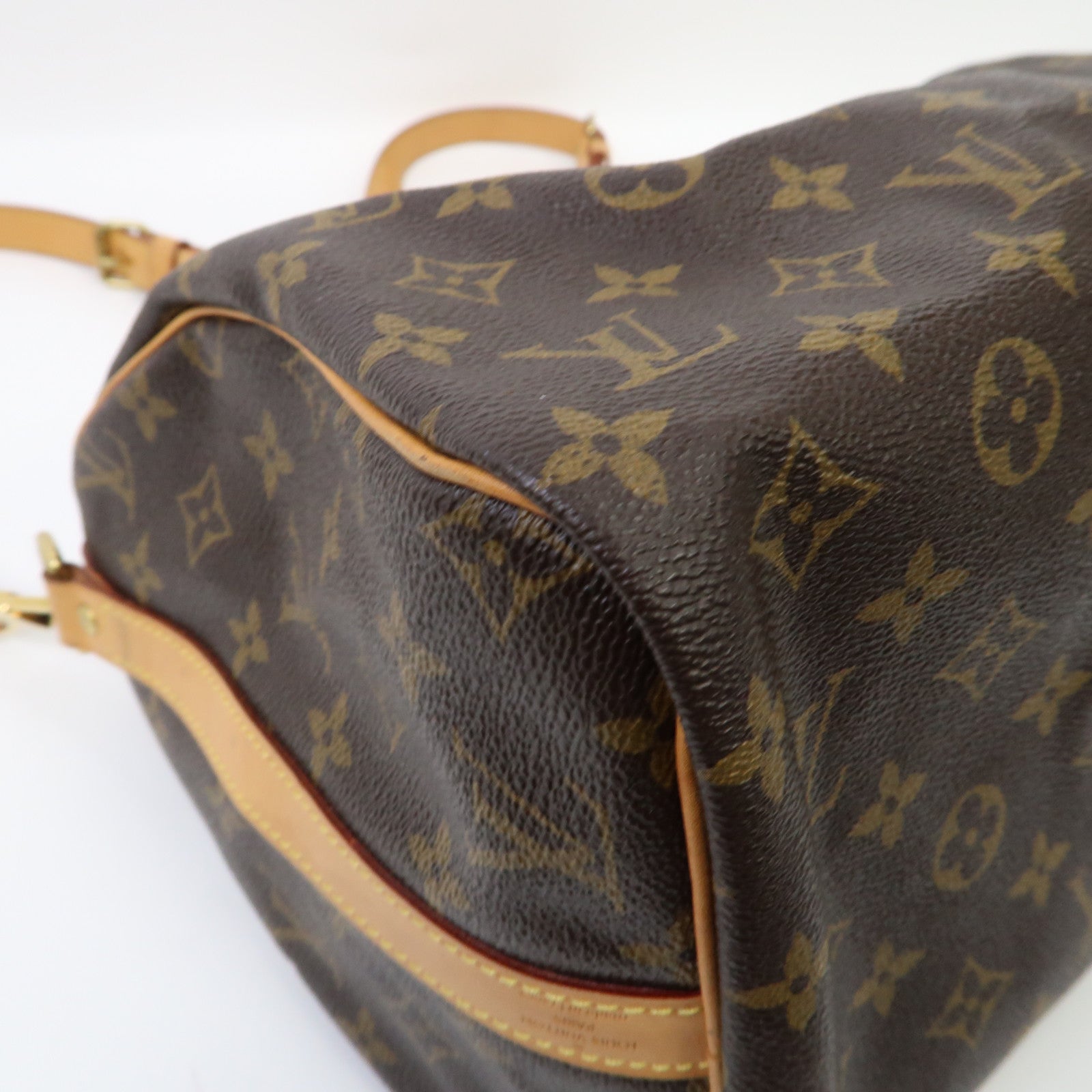 LOUIS VUITTON Monogram Speedy Bandouliere 30金扣手挽肩背兩用袋啡色