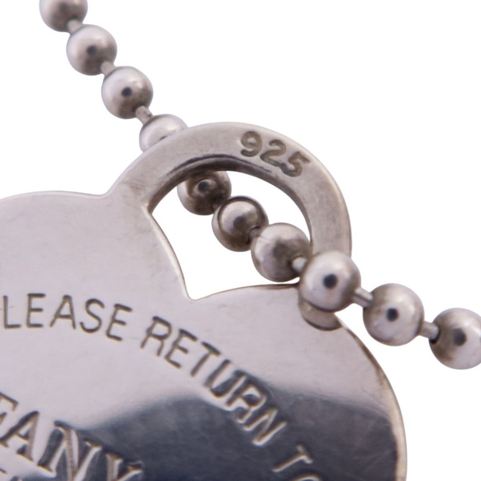 TIFFANY＆CO 925純銀Heart Long Necklcae銀扣項鏈