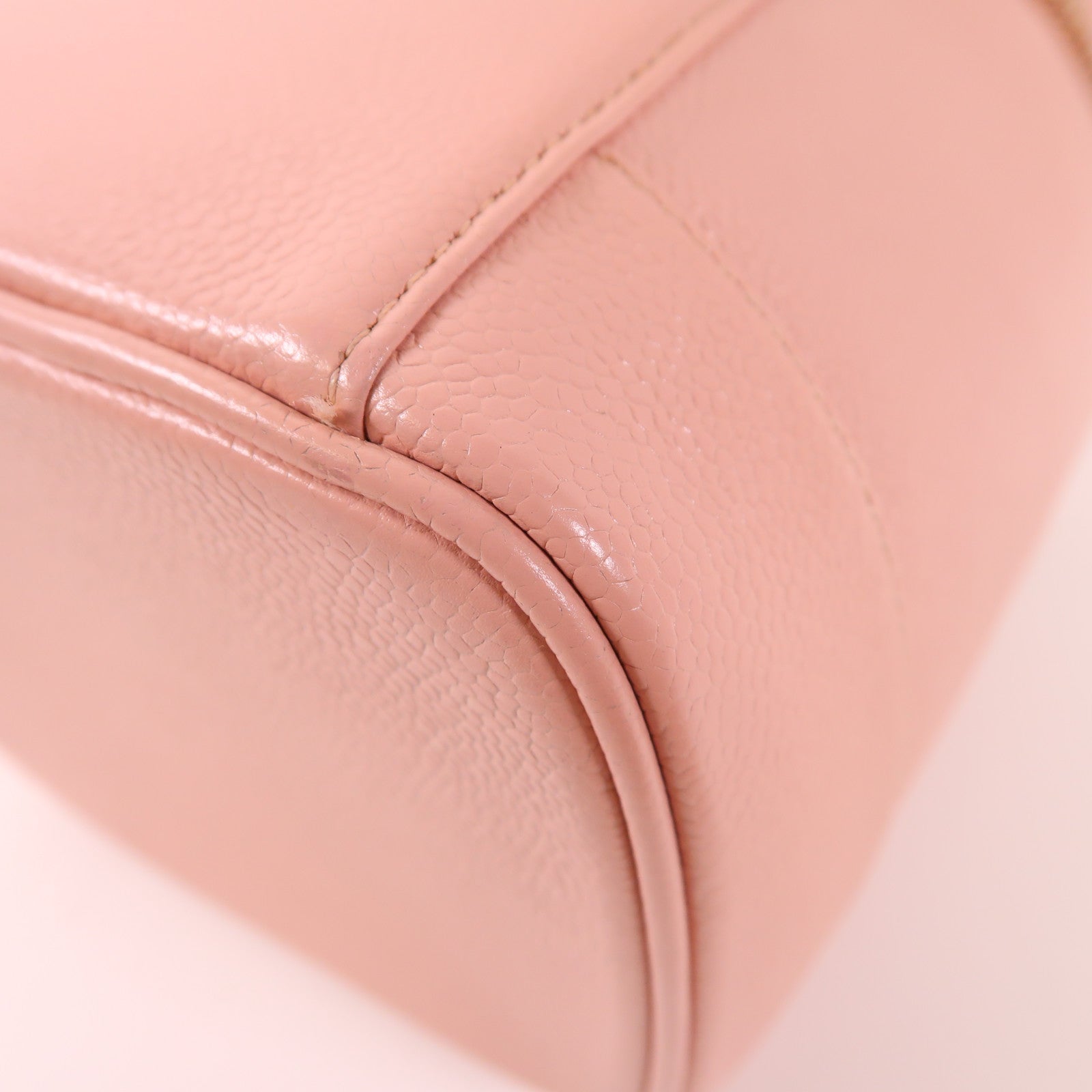 CHANEL 牛皮皮革Vintage Vanity Bag金扣手挽袋