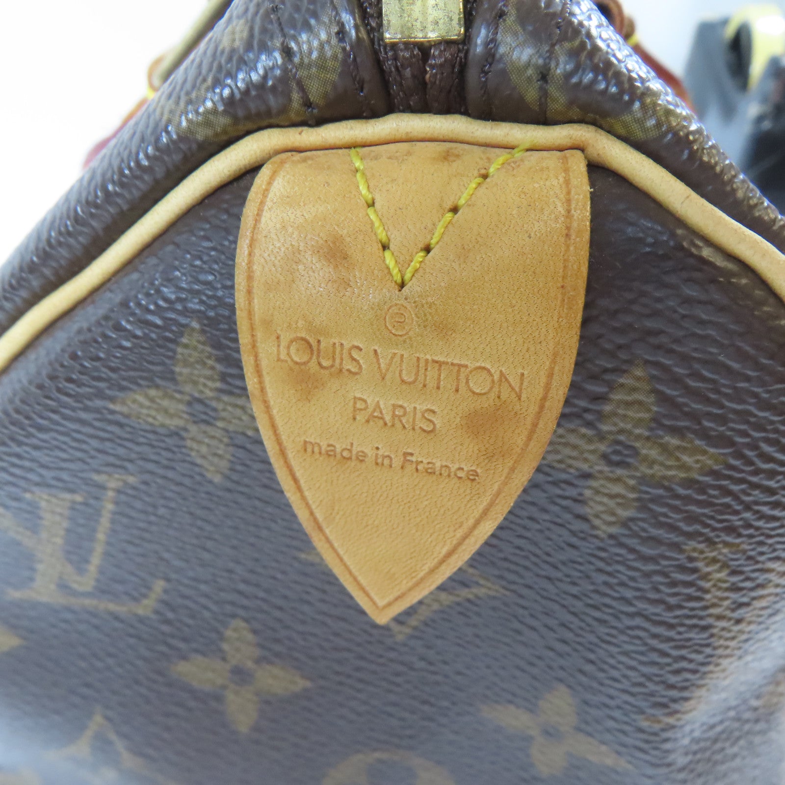 LOUIS VUITTON Monogram Speedy 25金扣手挽袋啡色