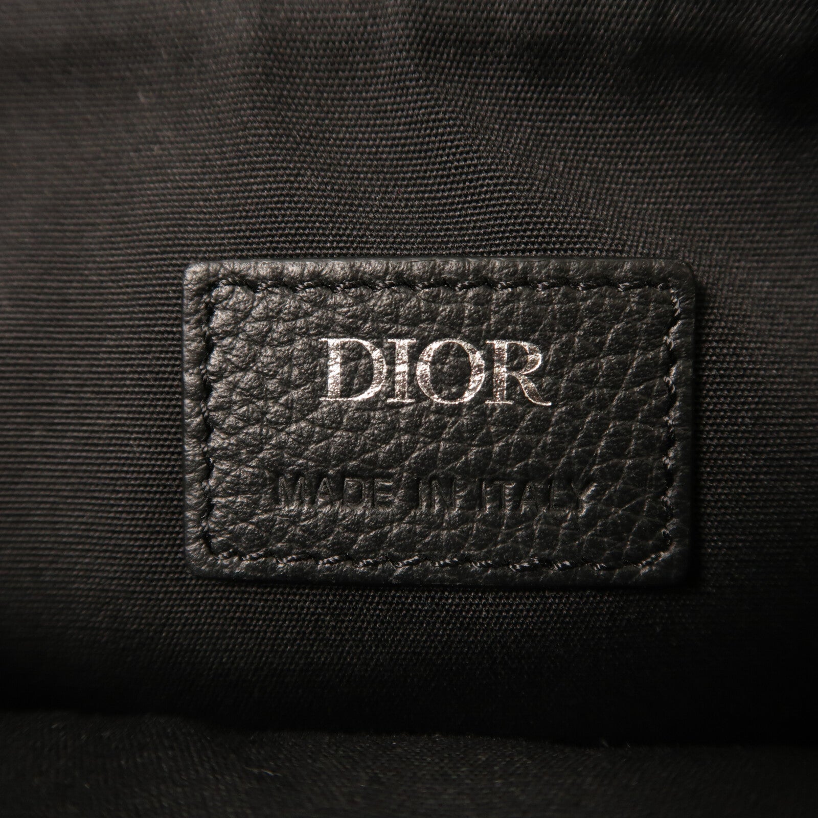 Dior 帆布Mini Dior 8銀扣肩背袋
