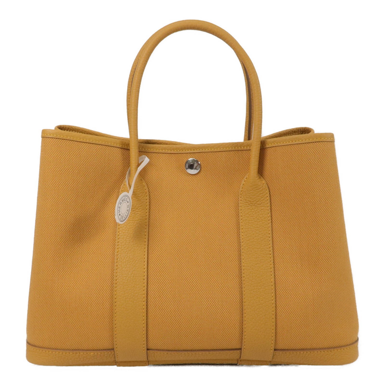 HERMES 帆布Garden Party TPM手挽袋Naturel Sable