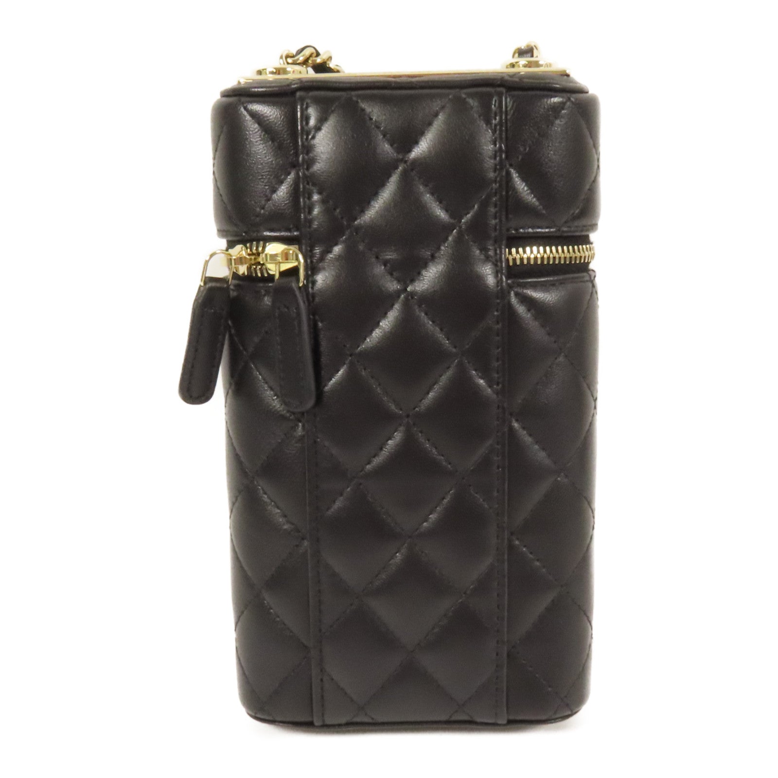 CHANEL 羊皮皮革Chain Shoulder金扣肩背袋