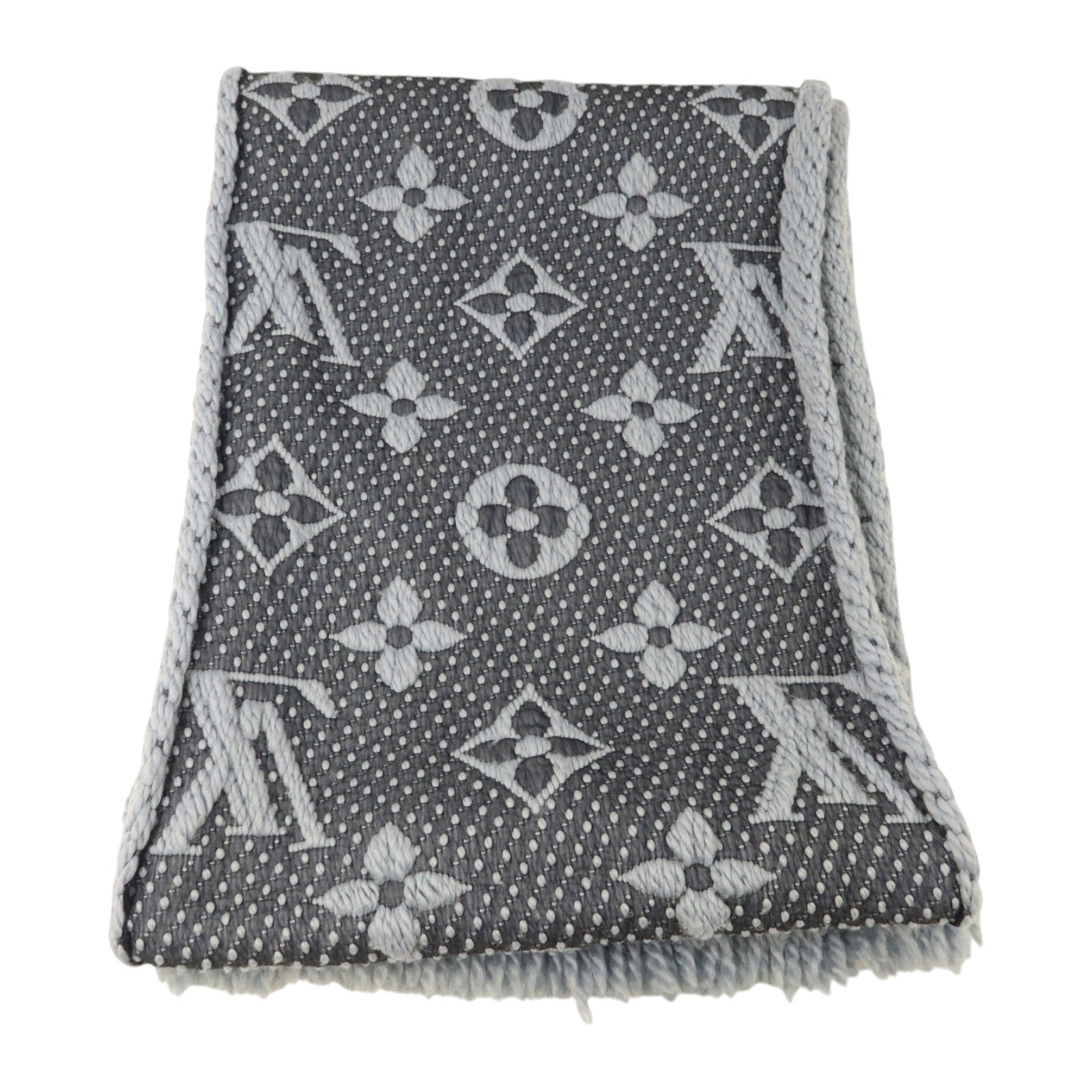 LOUIS VUITTON 羊毛/絲巾Escharp Logomania Muffler圍巾