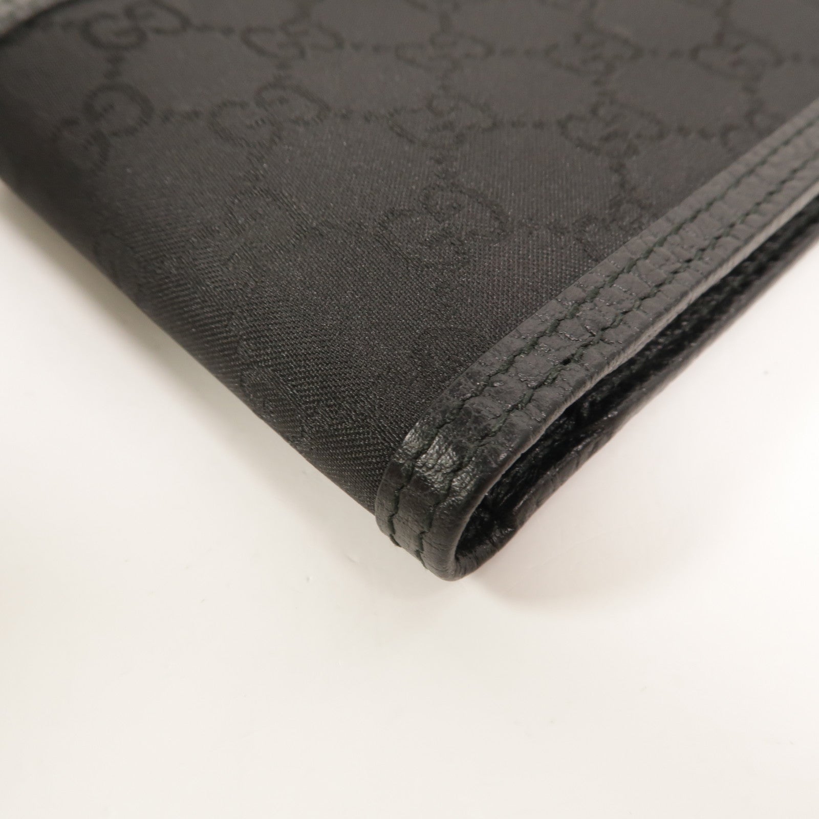 GUCCI 尼龍/牛皮皮革GG Bifold Wallet錢包