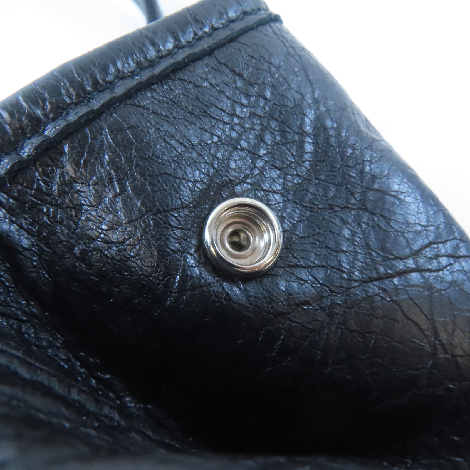 BALENCIAGA 牛皮皮革Cabas Tote Bag銀扣手挽袋黑色