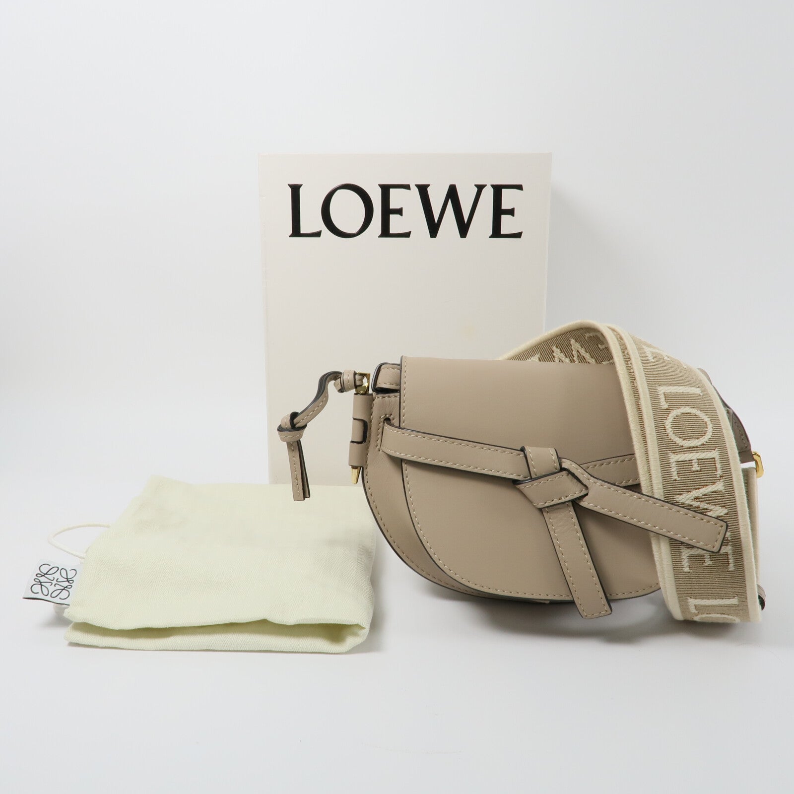LOEWE 牛皮皮革Mini Gate肩背袋