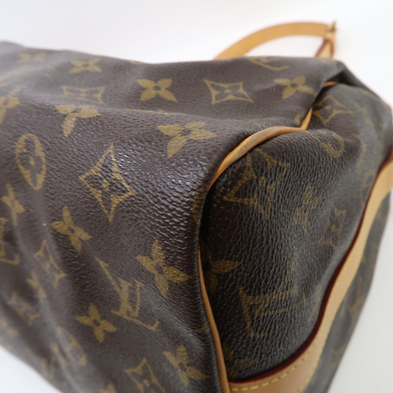 LOUIS VUITTON Monogram Speedy Bandouliere 30金扣手挽肩背兩用袋啡色