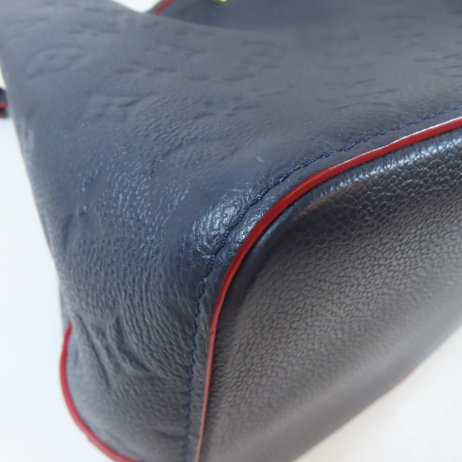 LOUIS VUITTON Monogram Empreinte Neo Noe金扣手挽肩背兩用袋深藍色